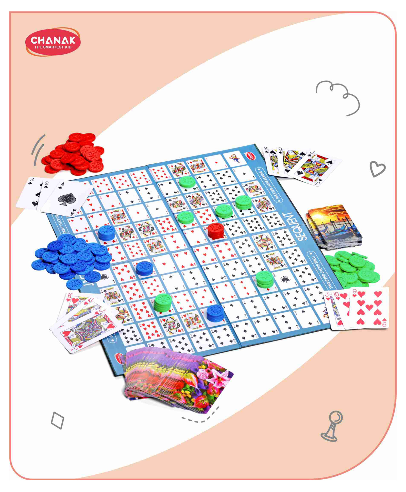 Aditi Toys Make a Sequent Board Game - Blue-picture-24