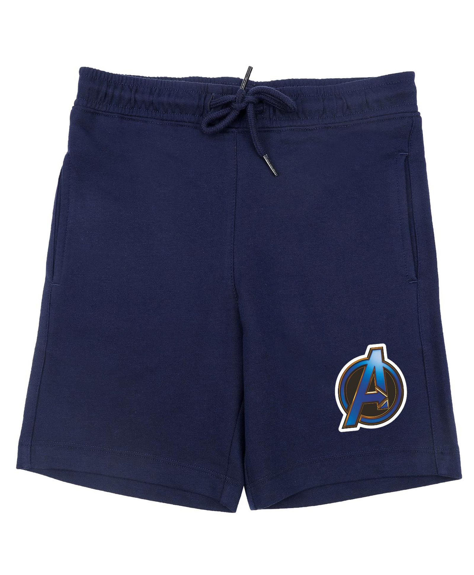 marvel by wear your mind Marvel By Crossroads Avengers Print Detailing Shorts - Navy Blue-picture-15