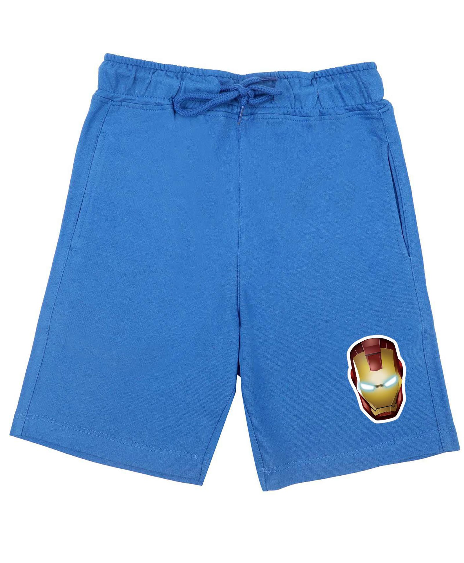 marvel by wear your mind Marvel By Crossroads Iron Man Print Detailing Shorts - Royal Blue-picture-27