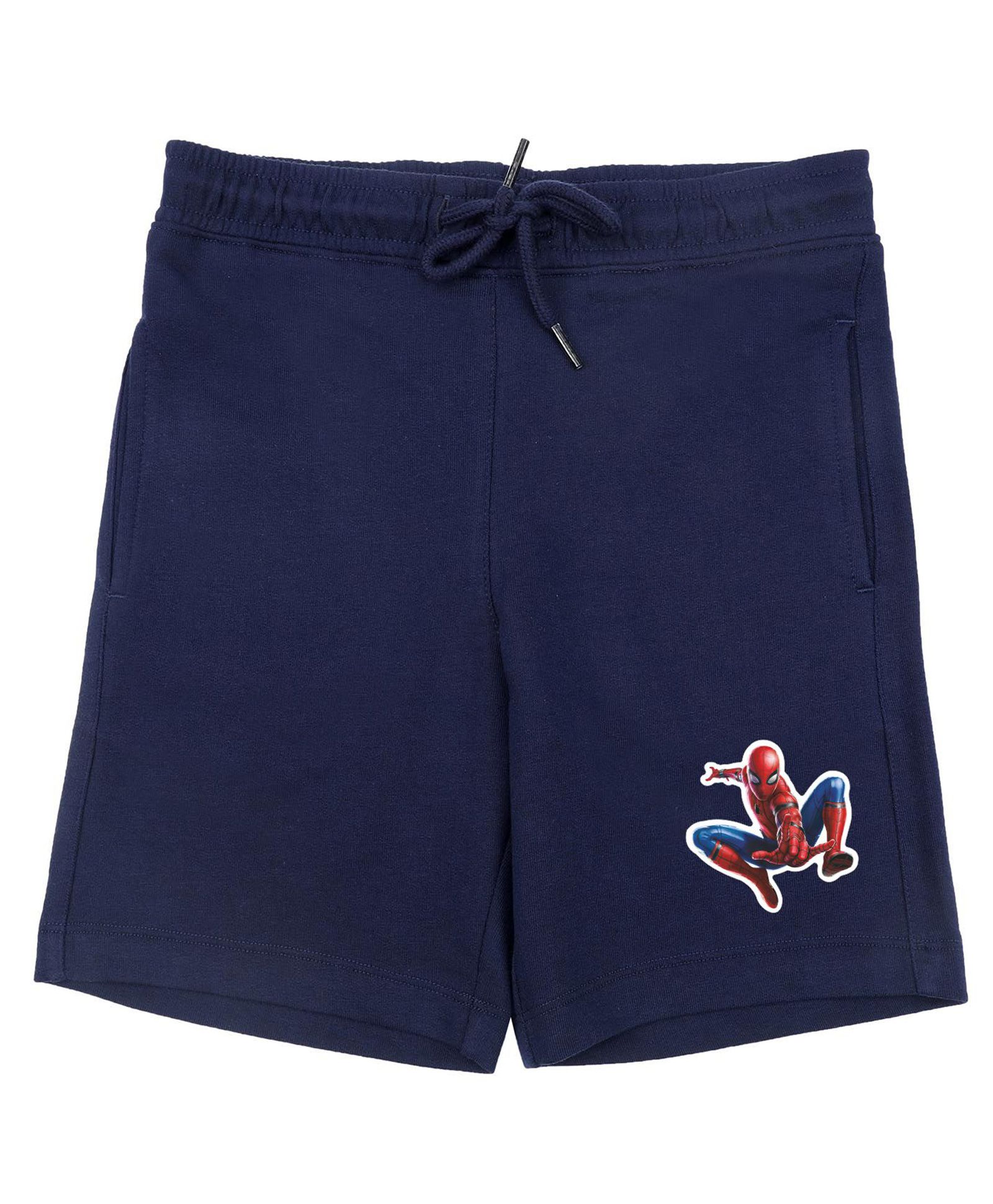 marvel by wear your mind Marvel By Crossroads Spider Man Print Detailing Shorts - Navy Blue-picture-30