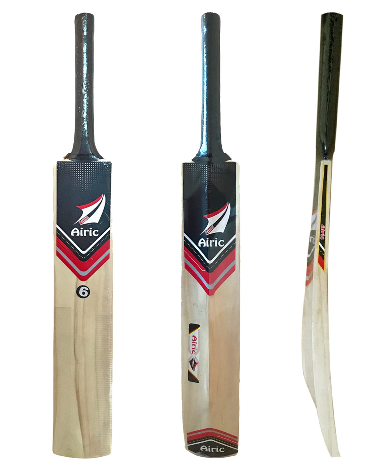 Airic Willow Wooden Cricket Bat  - Light Brown-image-16