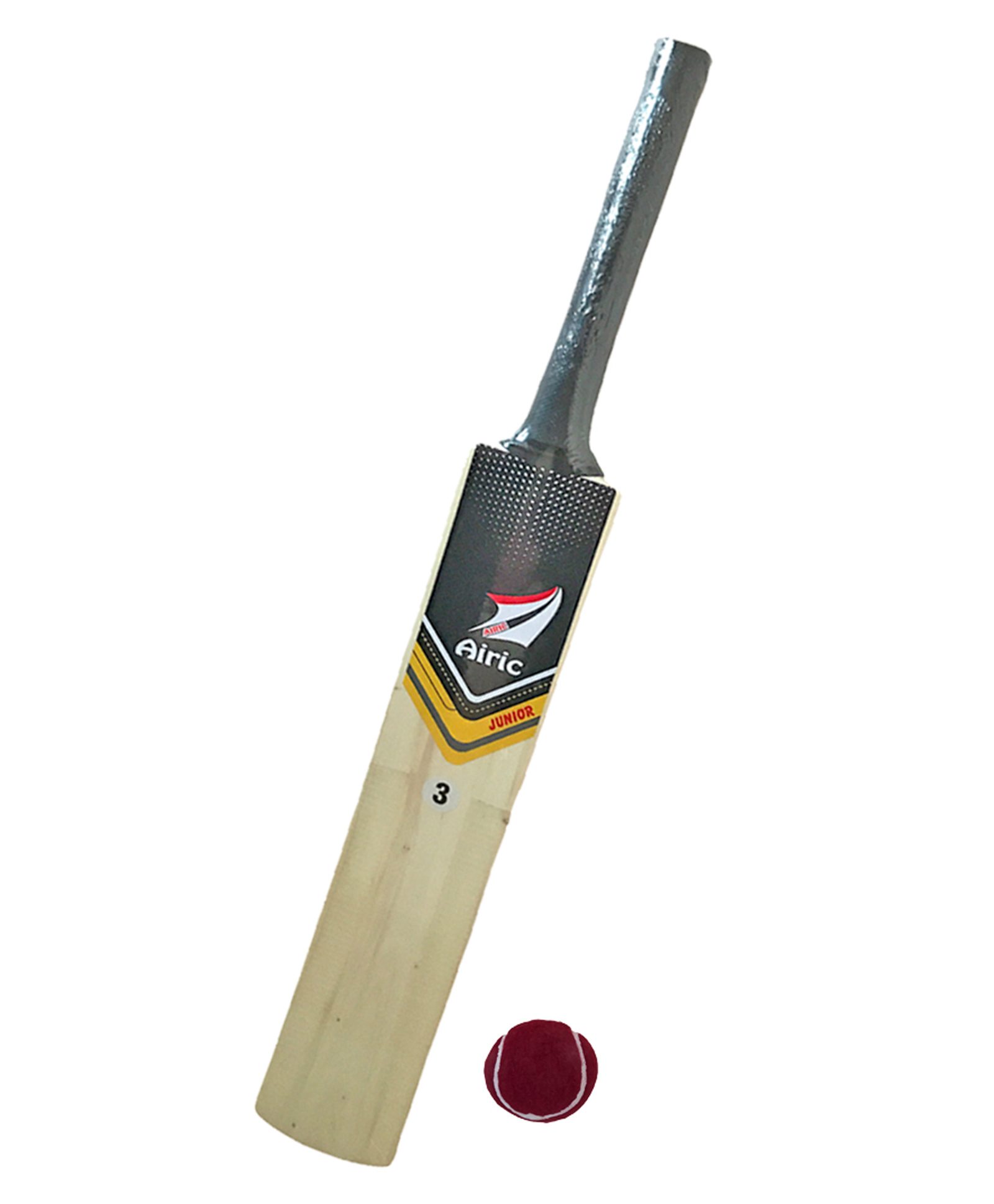 Airic Kashmiri Popular Willow Cricket Bat with Tennis Ball - Brown Black-picture-31