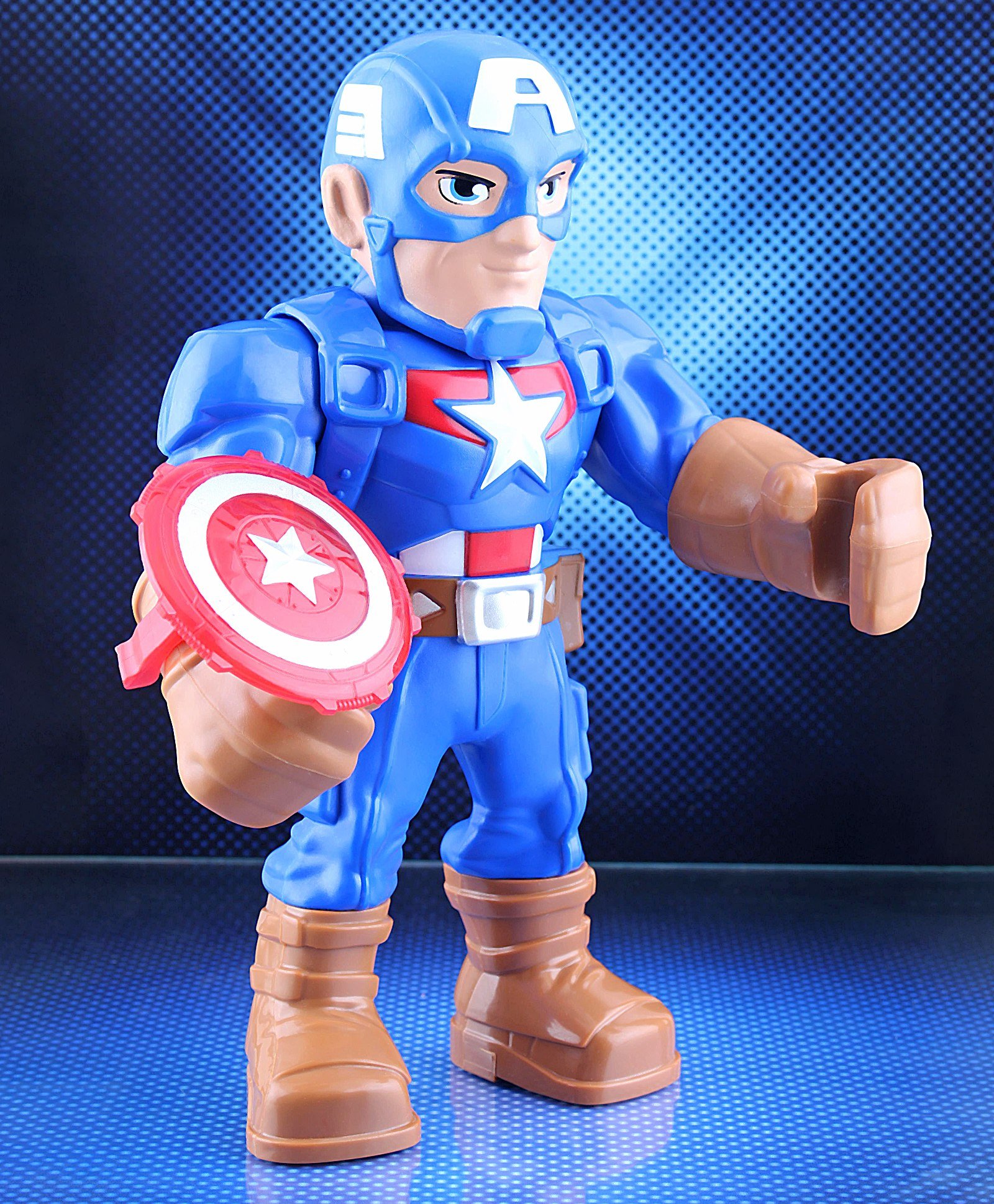 Marvel Mega Mighties Marvel Captain America Action Figure - Height 25.4 cm-image-1