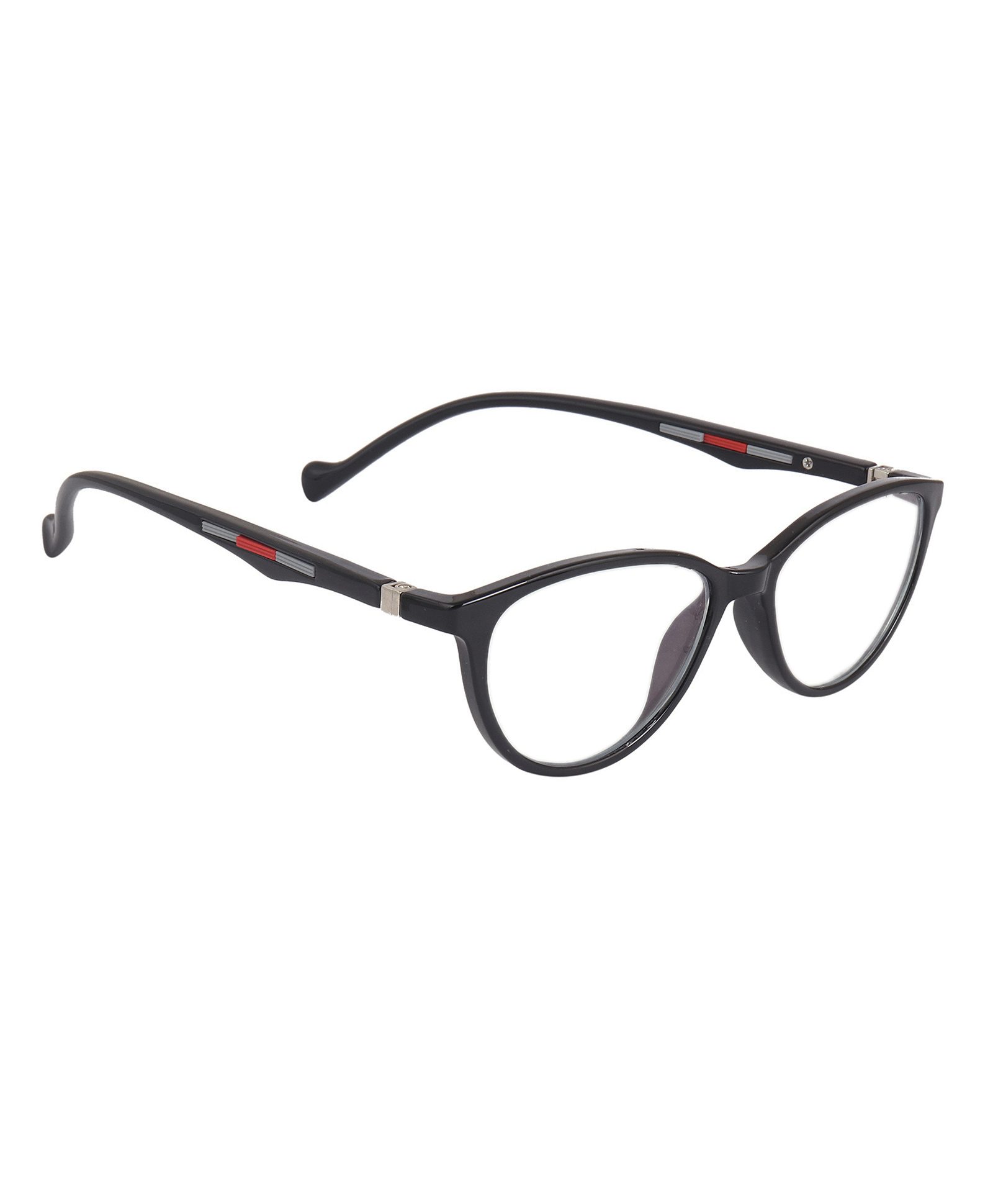 Optify Blue Light Blocking Zero Power Glasses Cateye Shape - Black-image-4