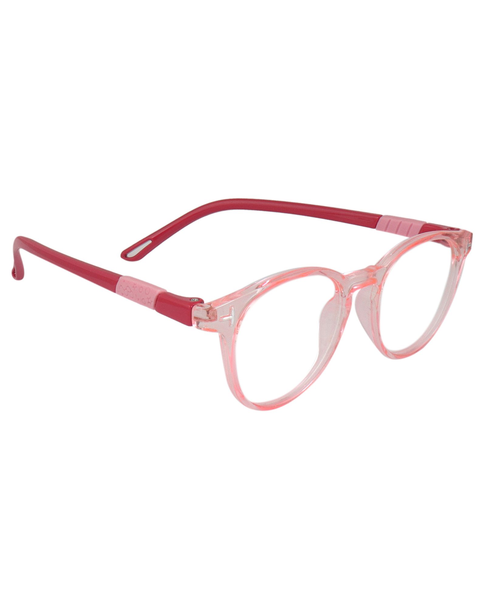 Optify Oval UV Protection Light Blocking Zero Power Glasses - Pink-picture-10