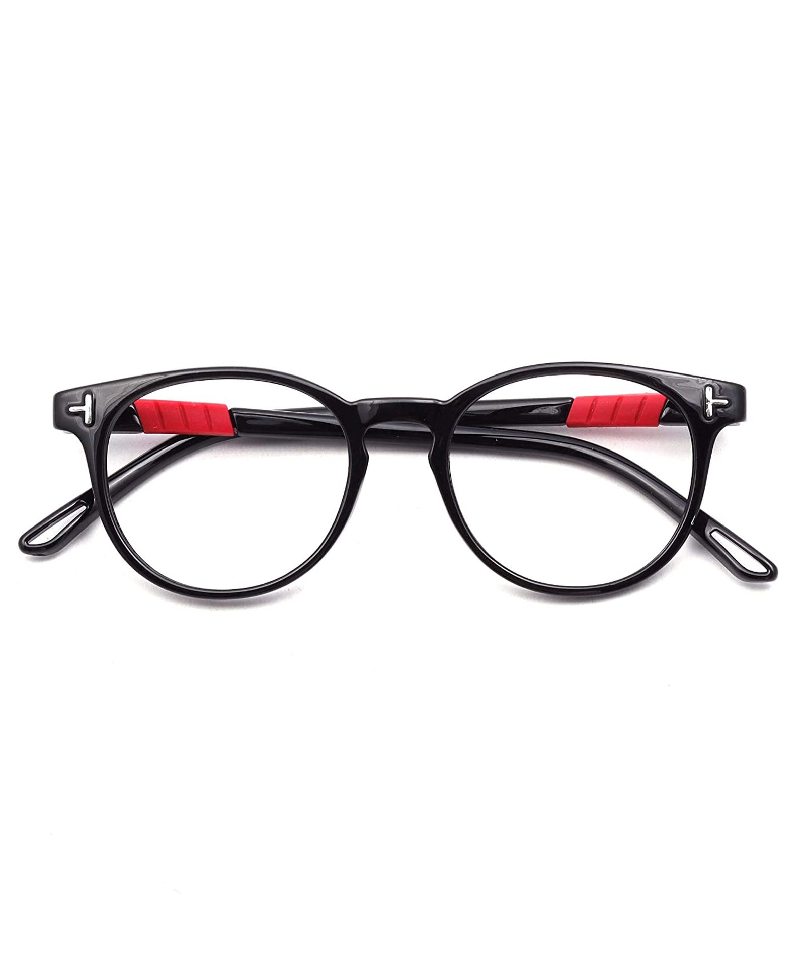 Optify Oval UV Protection Light Blocking Zero Power Glasses - Black-image-32