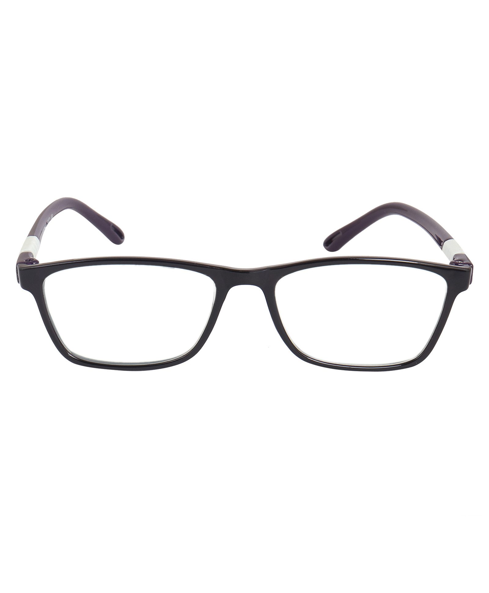Optify Blue Light Blocking Zero Power Glasses Rectangle Shape - Black White-picture-11