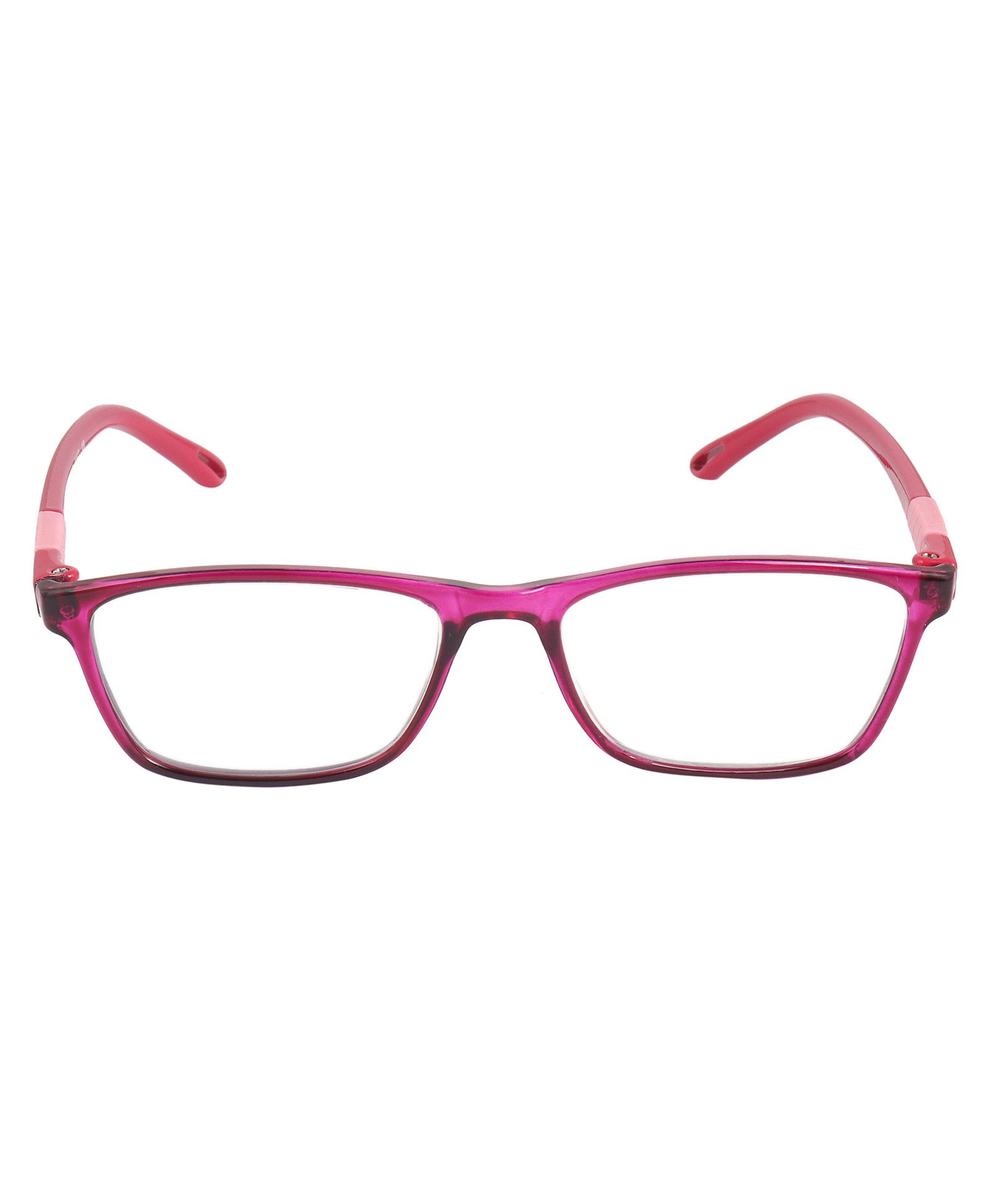 Optify Blue Light Blocking Zero Power Glasses Rectangle Shape - Pink-image-33