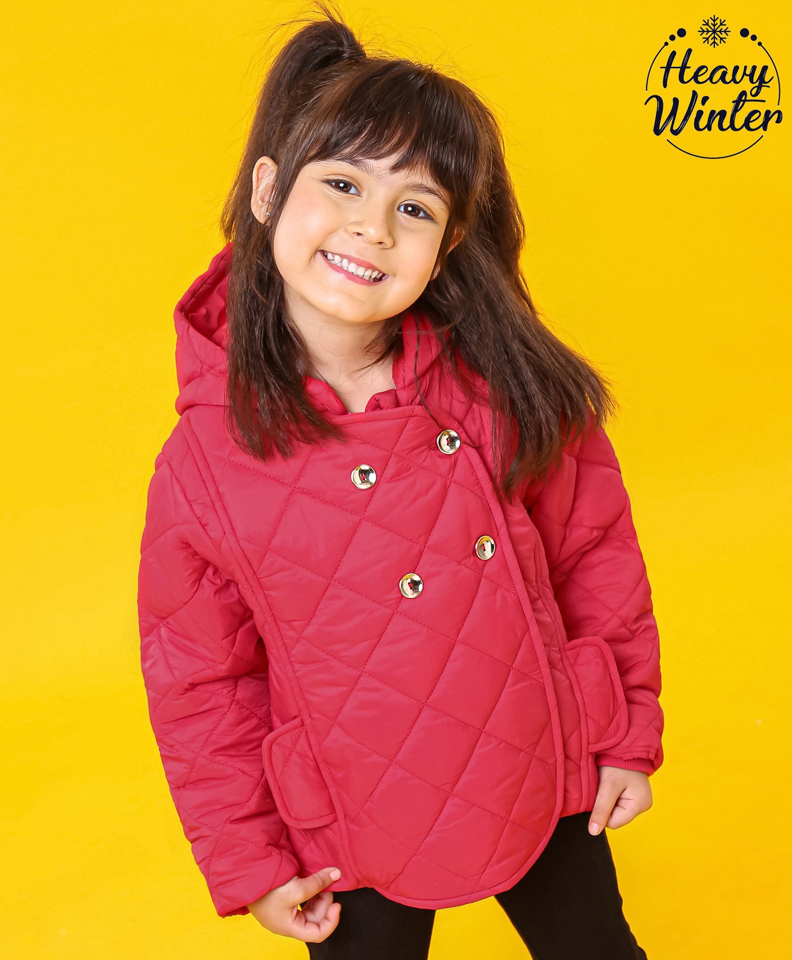 Babyoye Woven Polyester Hoodie - Red-image-14