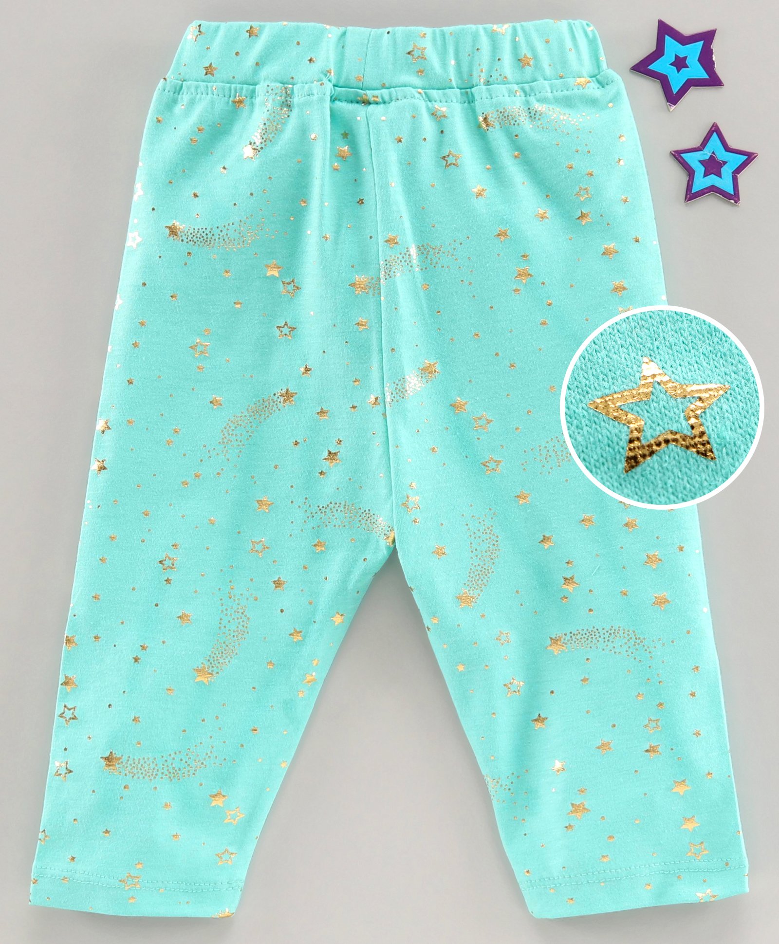 Little Kangaroos Full Length Star Print Leggings - Blue-picture-23