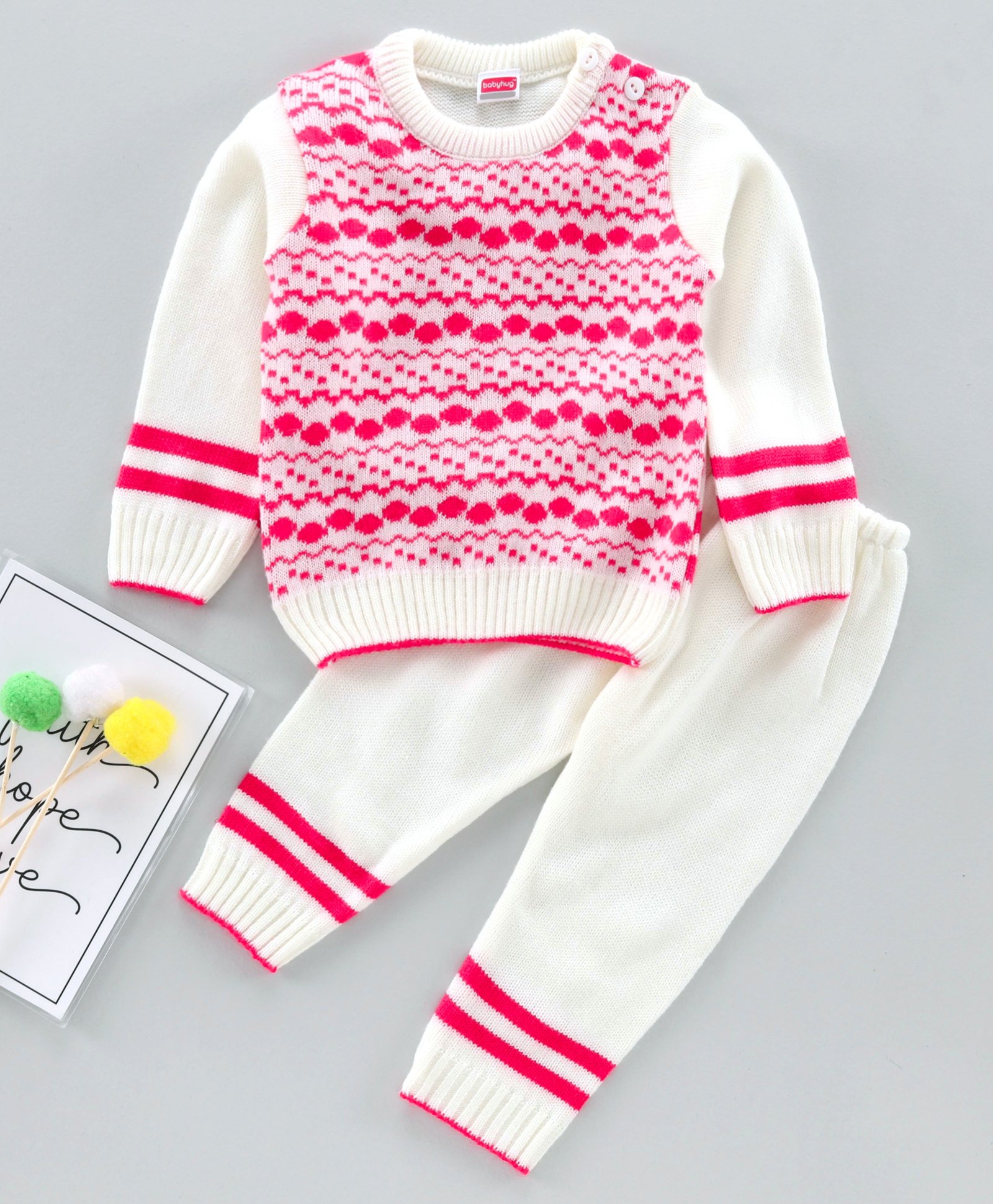 Buy Babyhug Full Sleeves Sweater Set 
