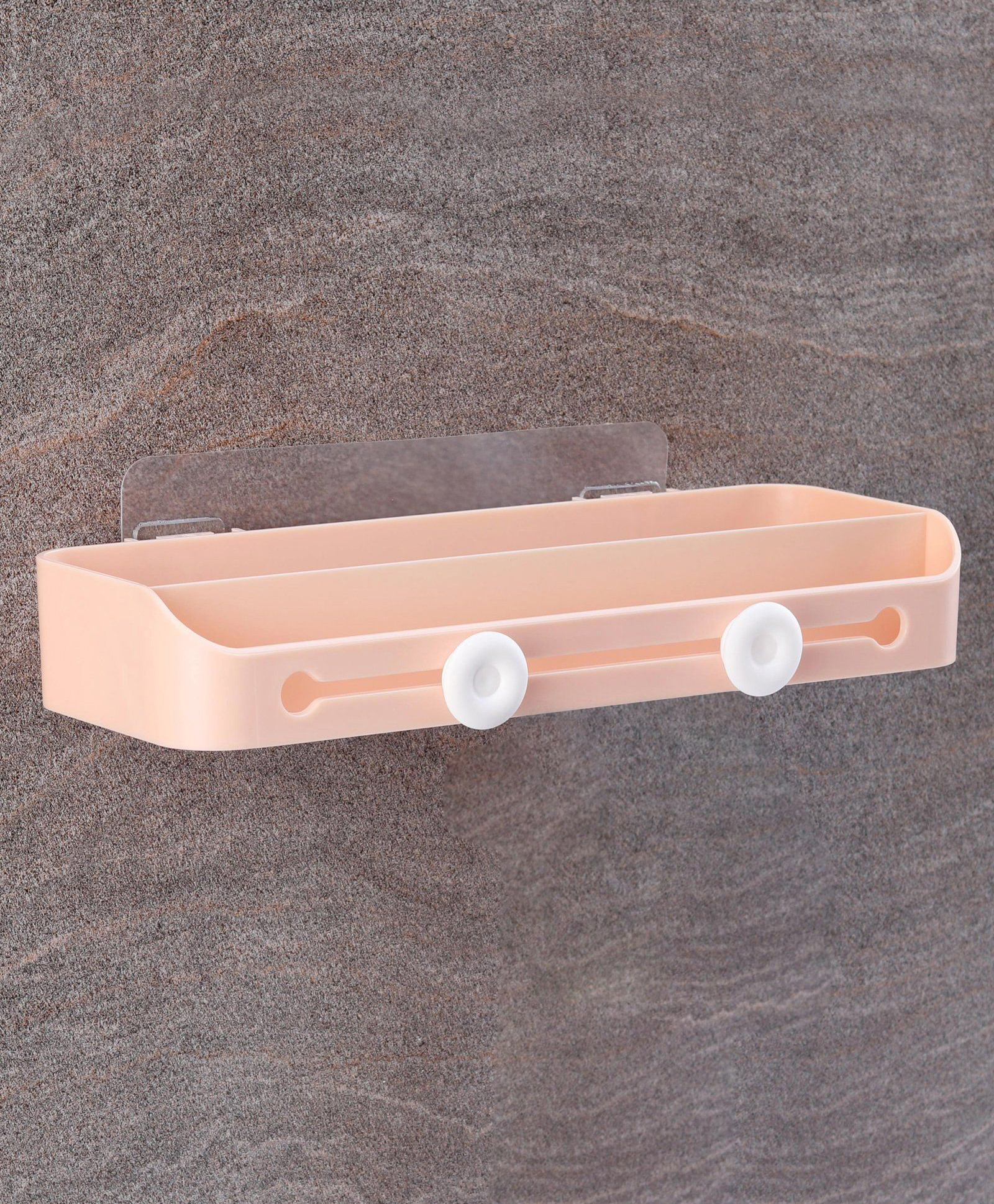 fab n funky Multipurpose Wall Hanging Bathroom Storage Rack - Pink-picture-20