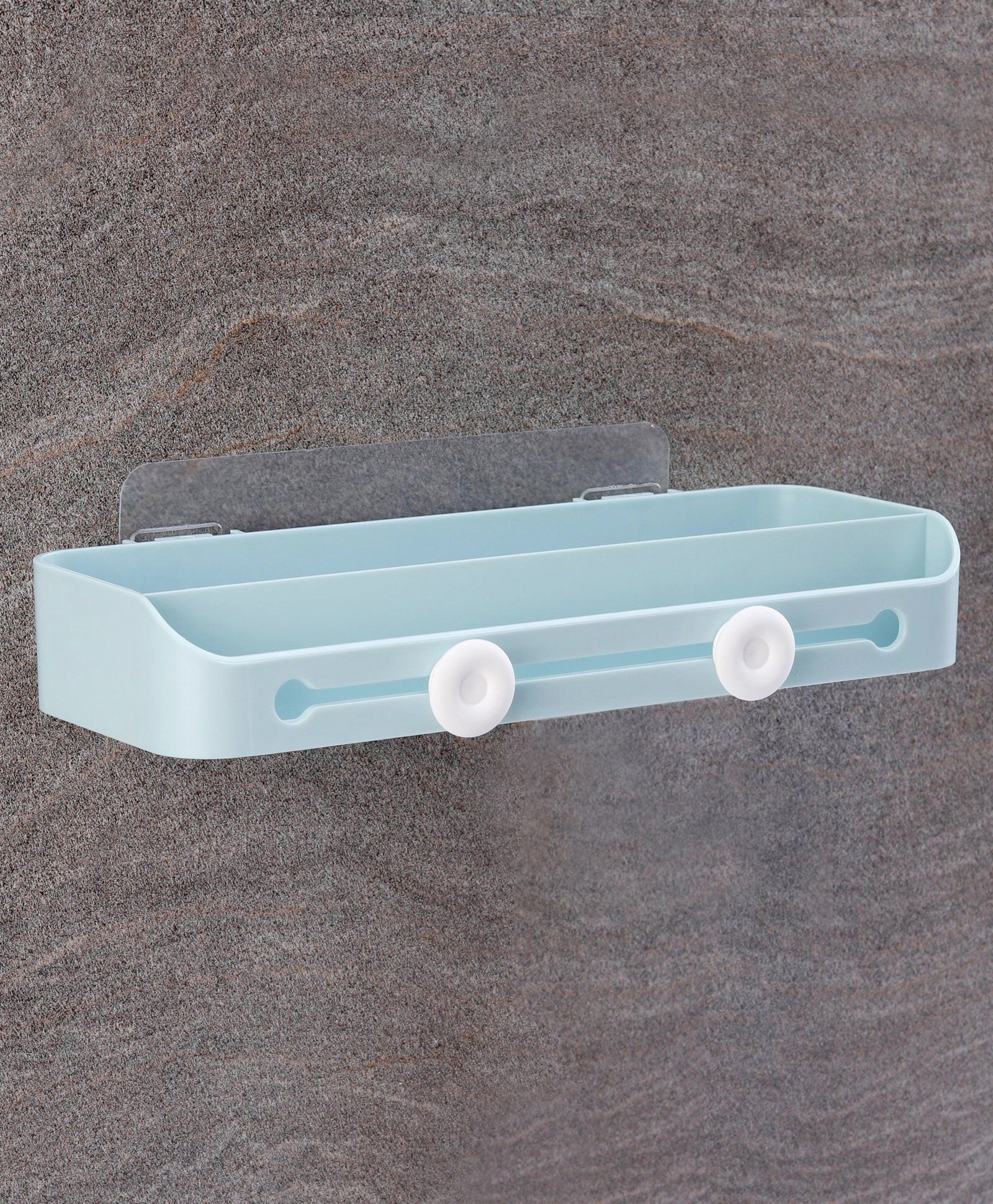 fab n funky Multipurpose Wall Hanging Bathroom Storage Rack - Blue-picture-18