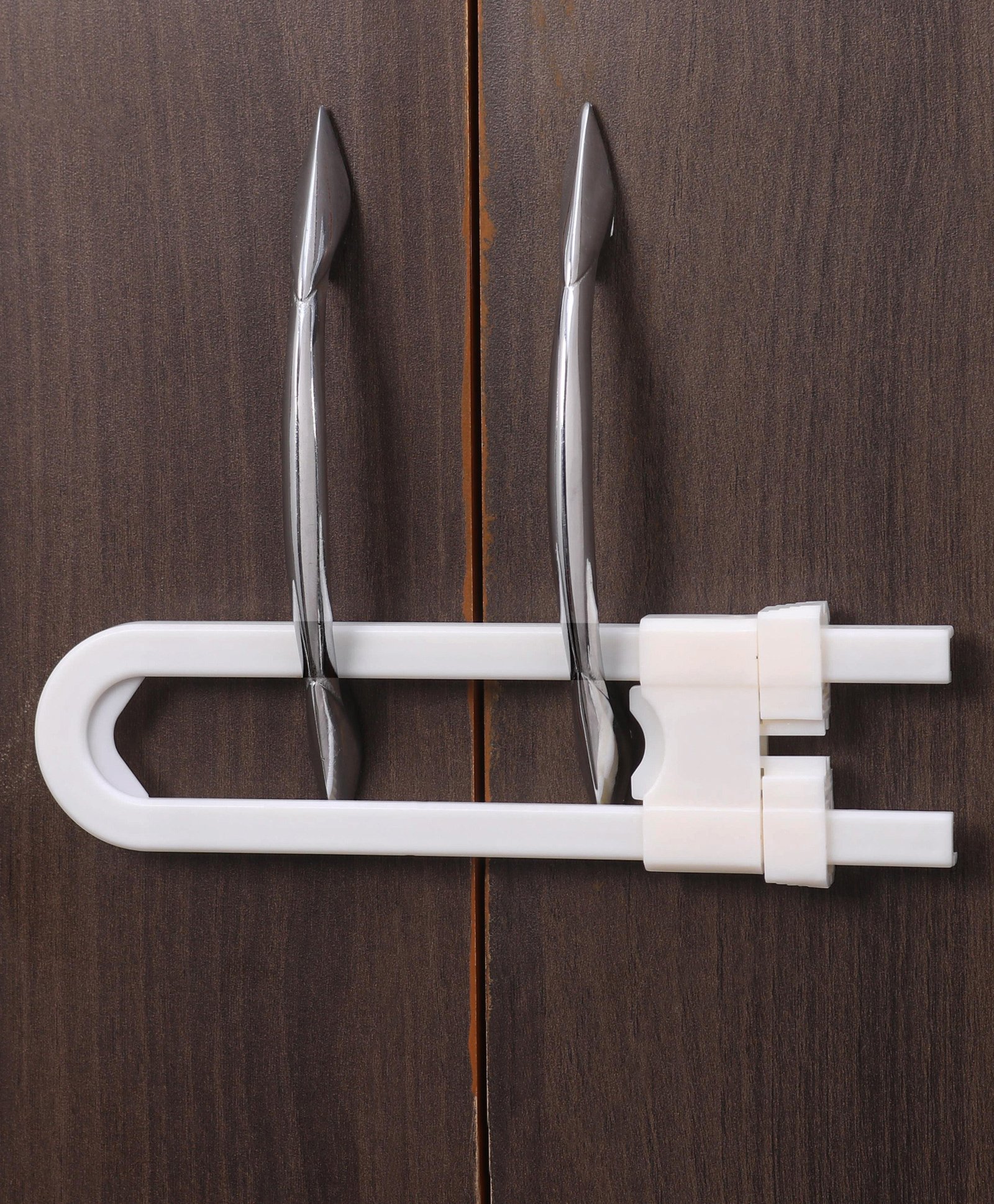 Zoe U Shaped Safety Door Locks Pack of 2 - White-picture-10