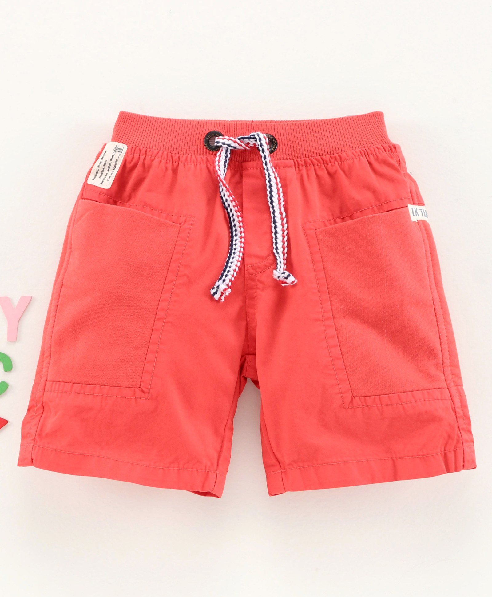Little Kangaroos Shorts Solid Color - Red-image-32