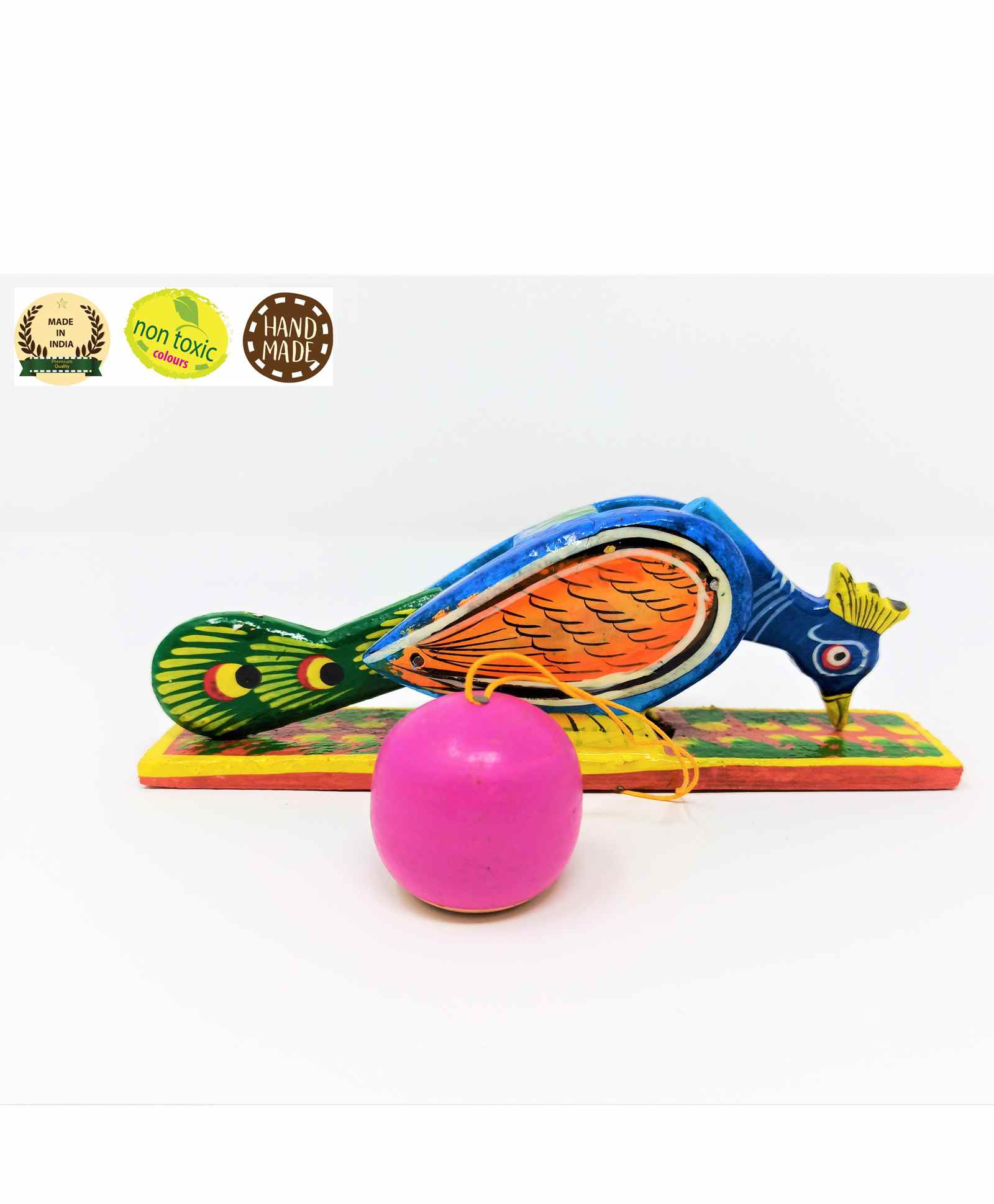 A&A Kreative Box The Up And Down Wooden Peacock - Blue-picture-16