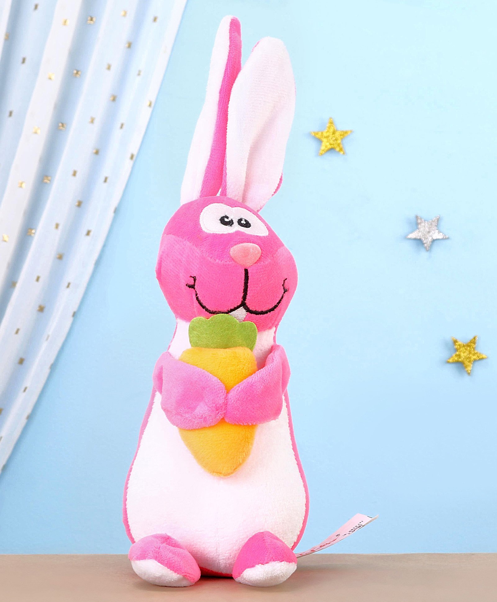 Toytales Rabbit Shaped Soft Toy - Height 18 cm (Color & Design May Vary)-image-10
