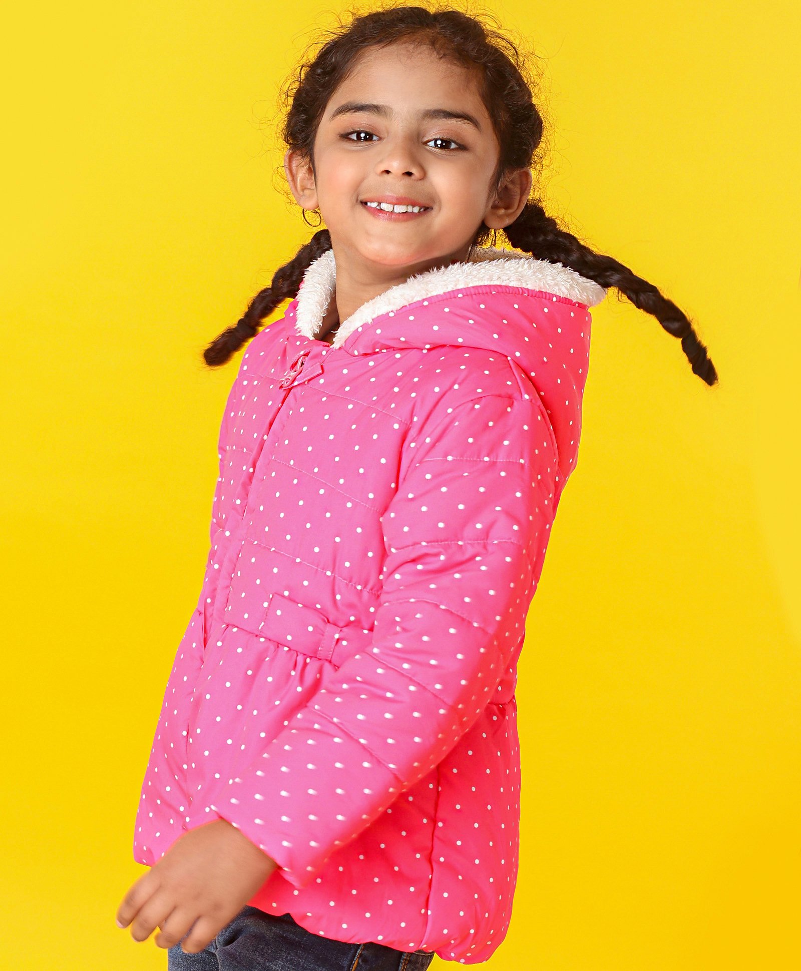 Babyhug Full Sleeves Front Open Sweater - Pink-image-37