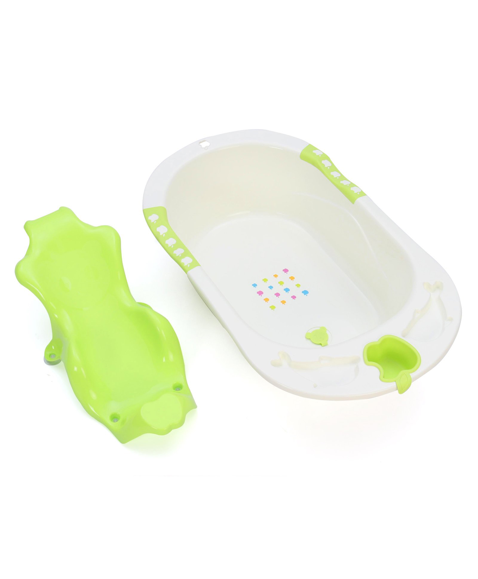 Large Size Bath Tub And Bath Sling - Green-image-29