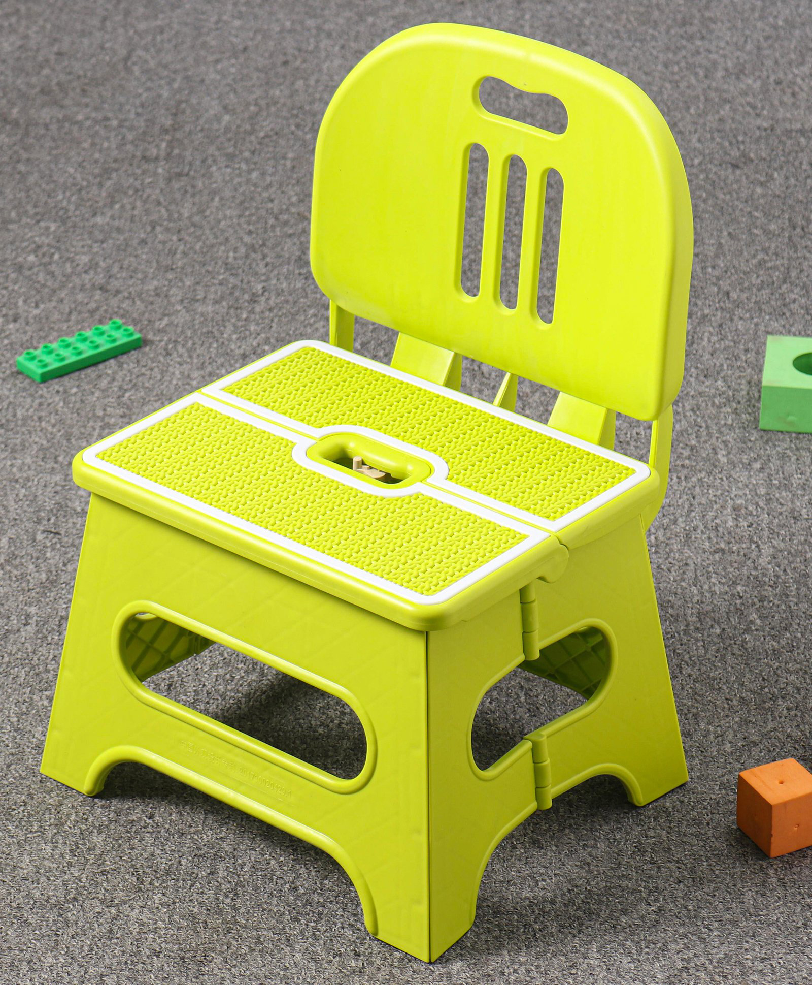 fab n funky Foldable Chair with Backrest - Green-picture-24