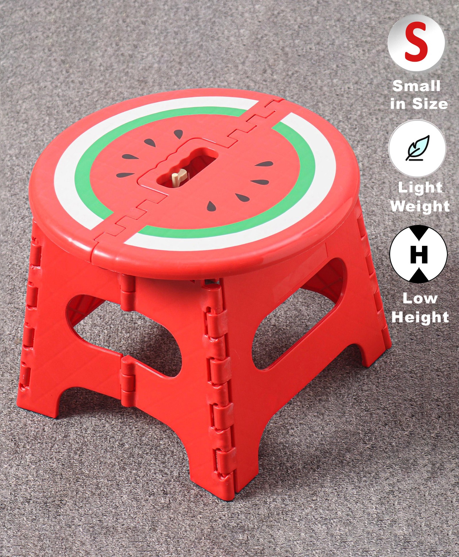 fab n funky Folding Stool Watermelon Design - Red-picture-14