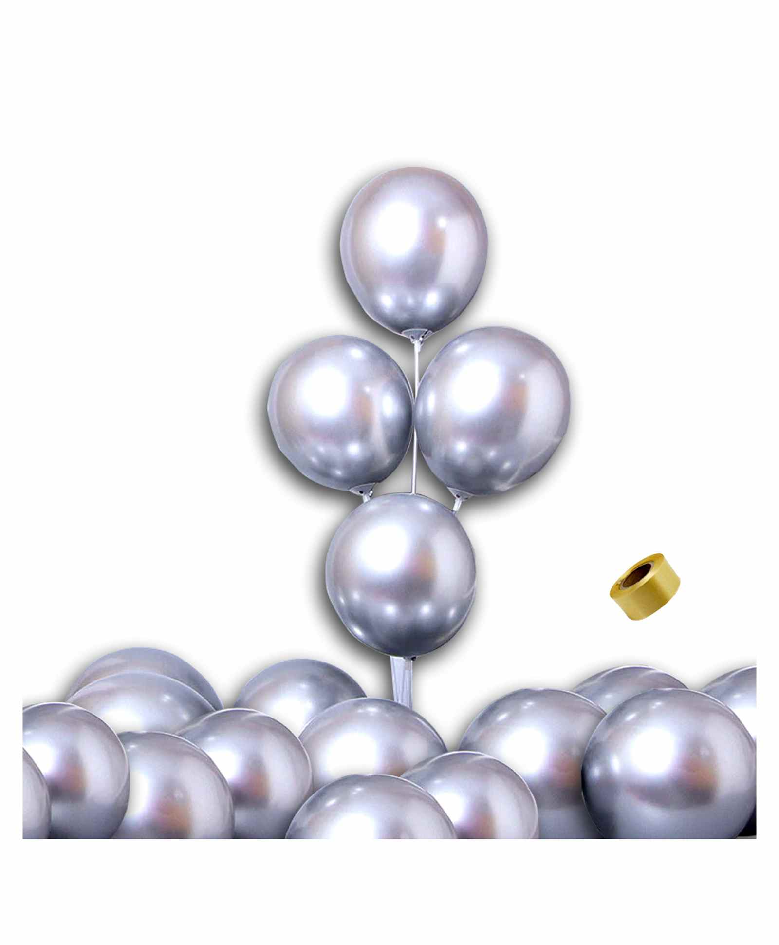Shopperskart Balloon Set Silver - Pack of 26-image-29