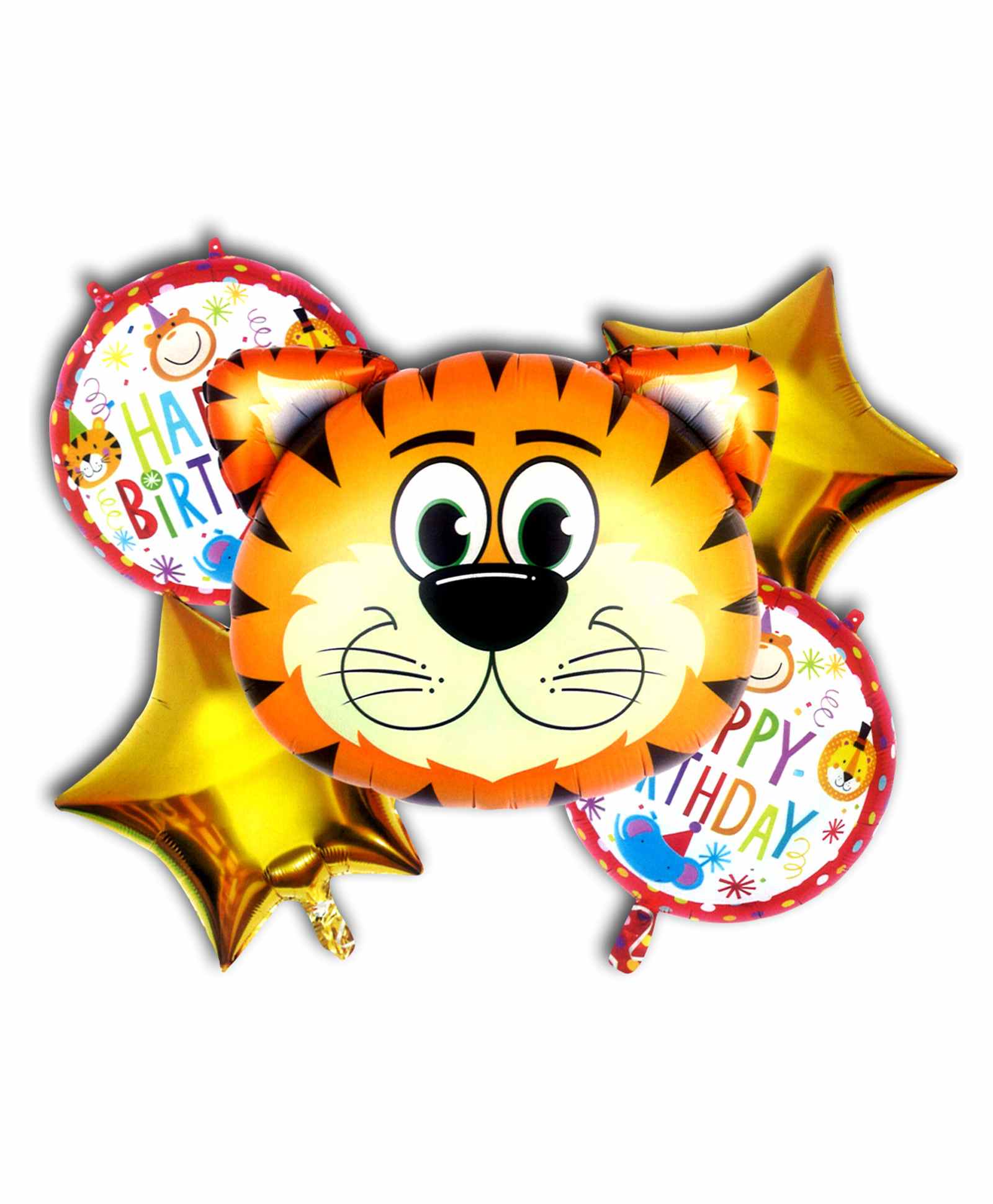 Shopperskart Jungle Theme Foil Balloon Yellow - Set Pack of 5-image-5