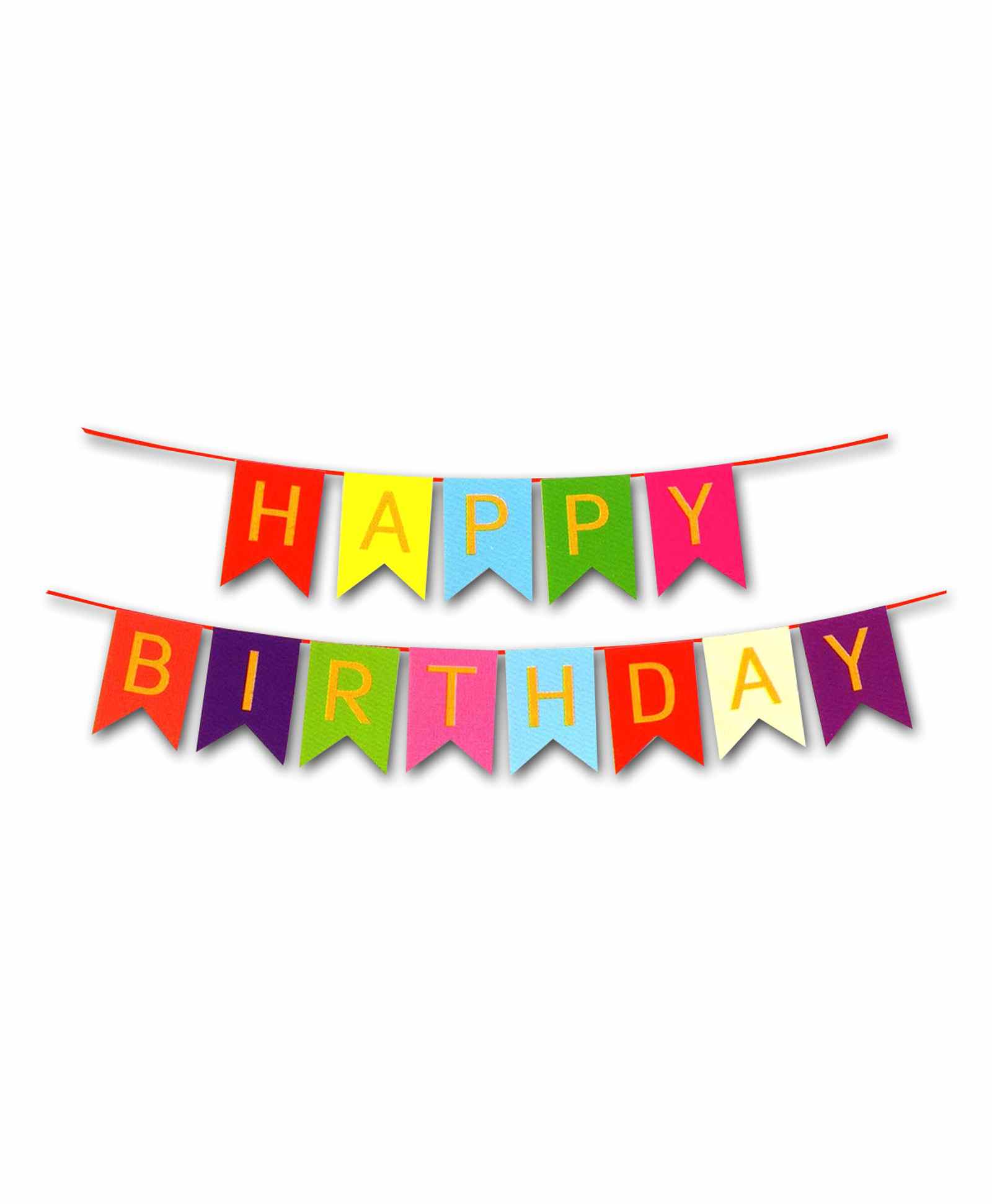 Shopperskart Happy Birthday Party Banner - Multicolor