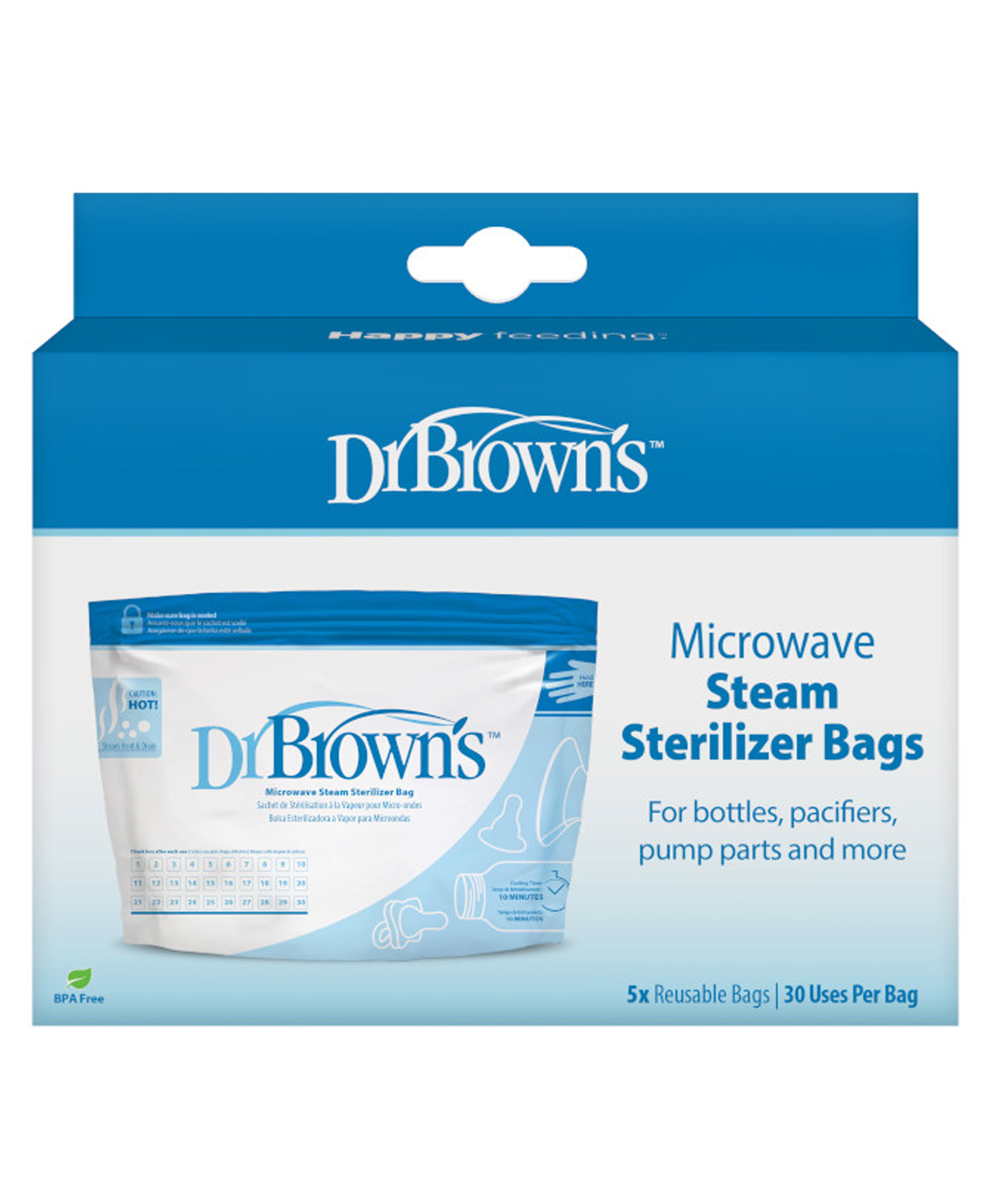 Dr. Brown's Microwave Steam Sterilizer Bags - 5 Pieces-picture-2