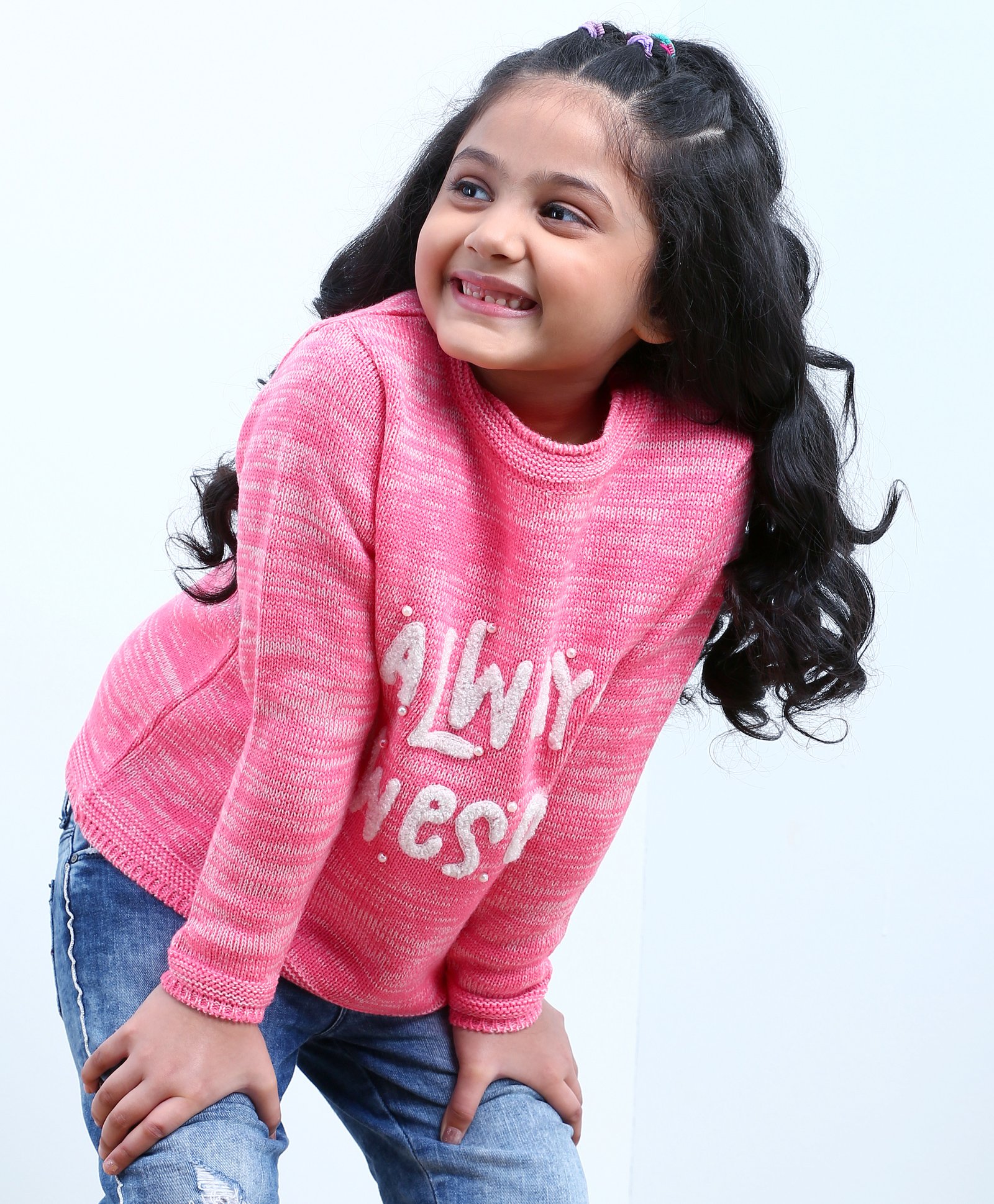 Babyhug Full Sleeves Sweater - Pink-image-47