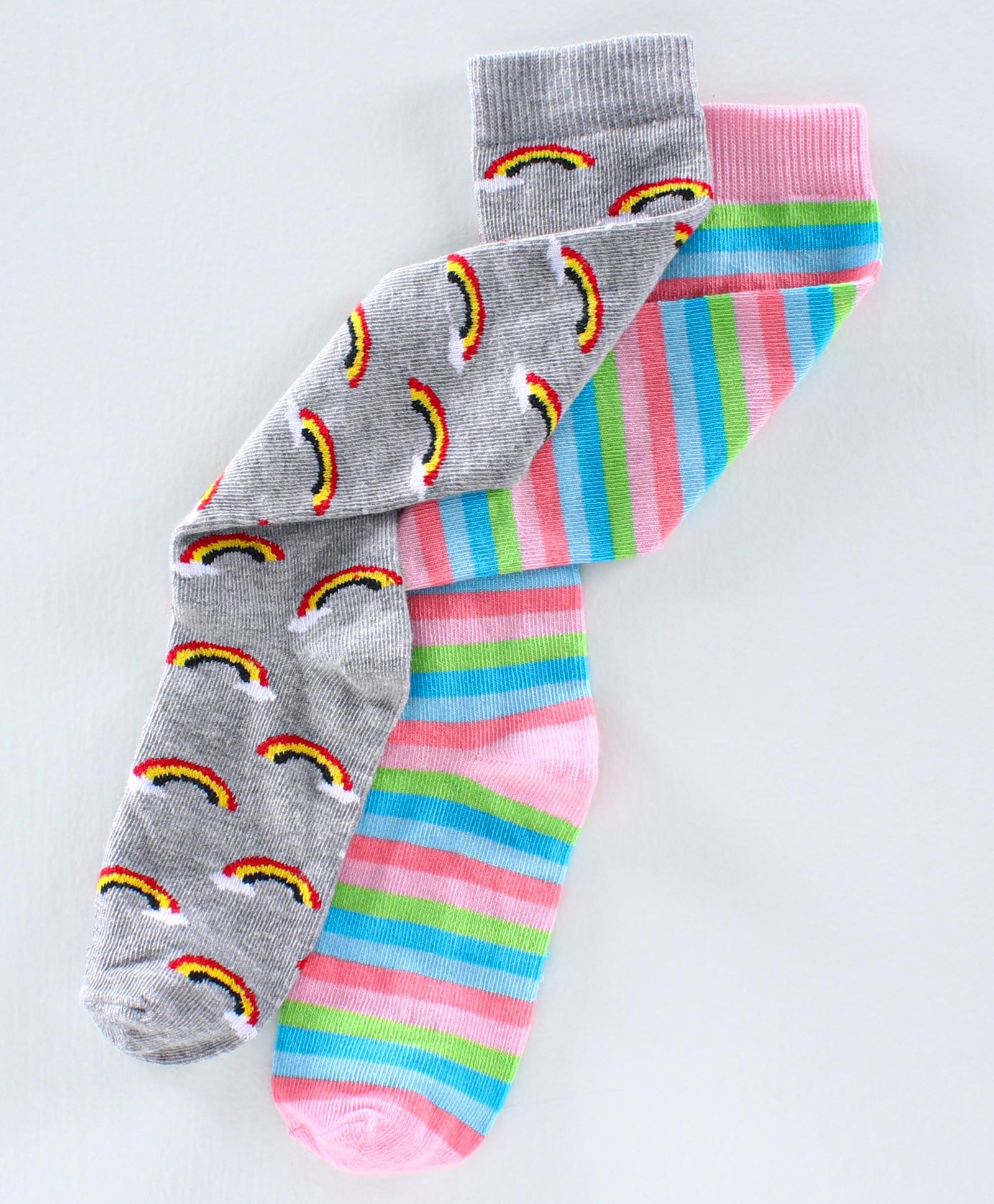 Pine Kids Anti Microbial & Biowashed Mid Calf Socks Pack of 2 - Multicolour Grey-image-17