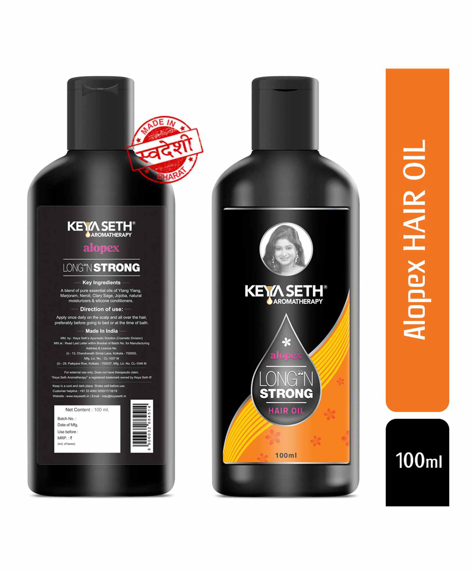 Keya Seth Aromatherapy, Alopex Long N Strong Hair Oil - 100 ml Online in India, Buy at Best Price from - 9276973 Keya Seth Aromatherapy, Alopex Long N Strong Hair Oil - 100 ml Online in India, Buy at Best Price from - 9276973