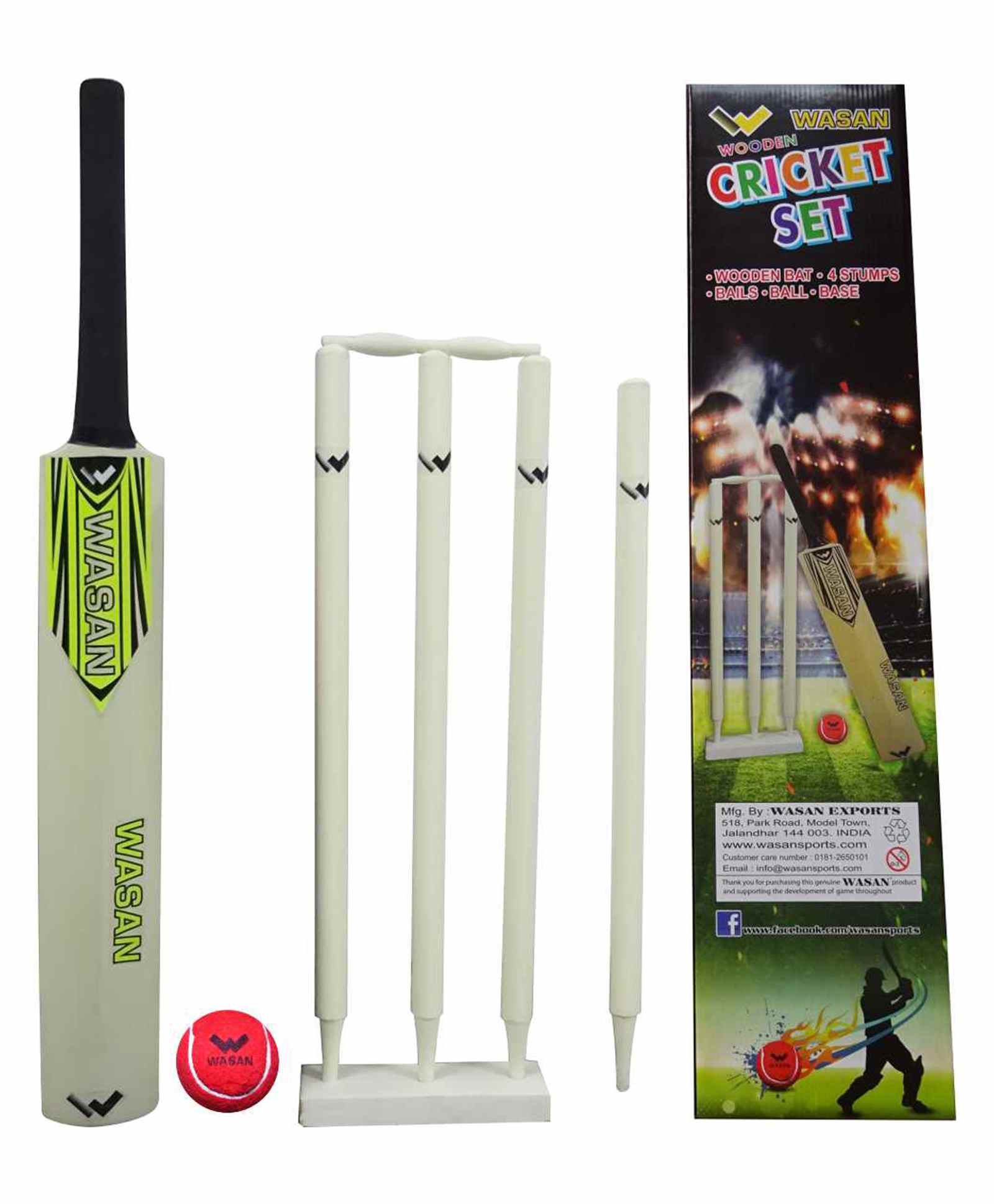 Wasan Cricket Set Size 5 with Box - Natural-picture-11