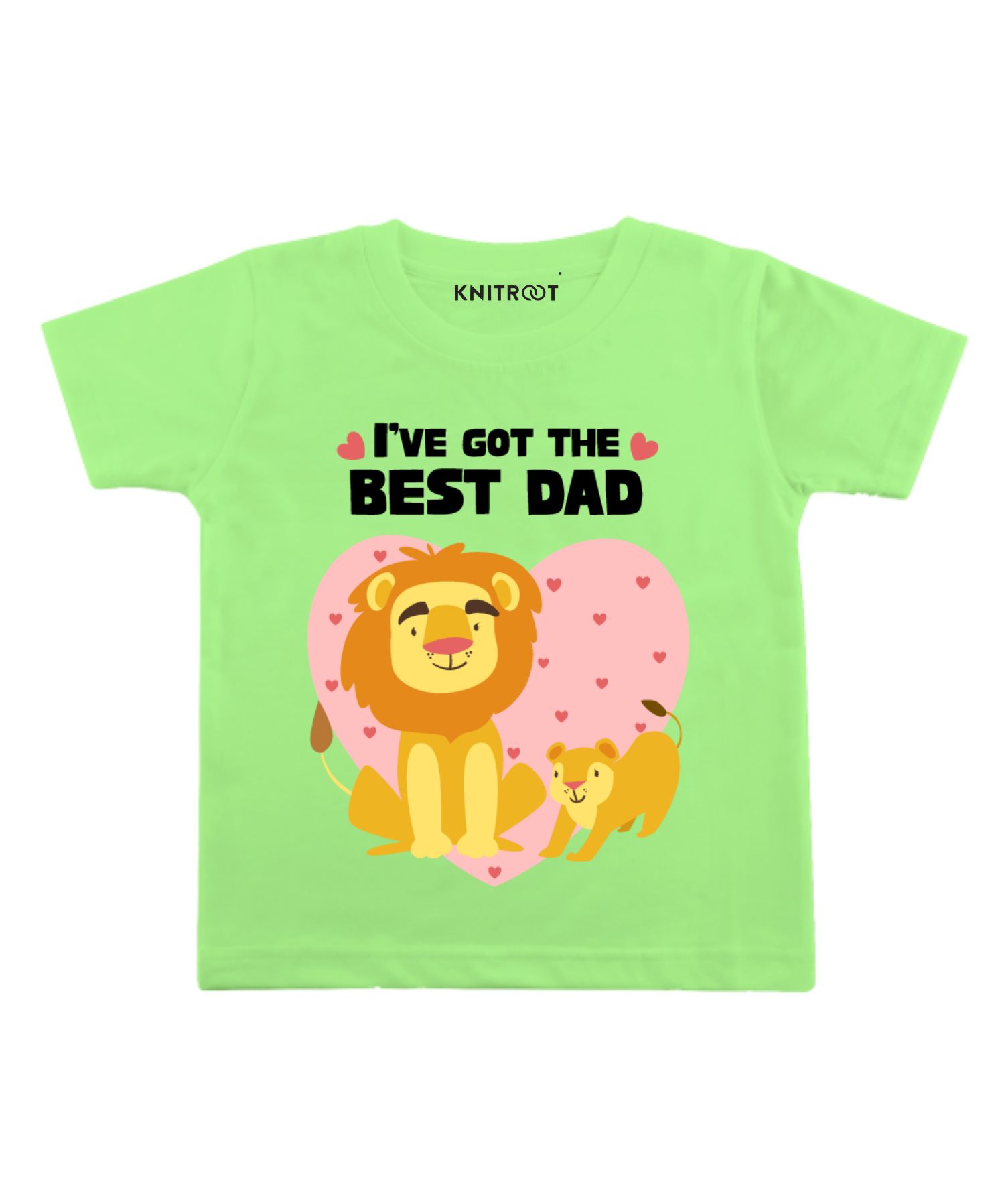 KNITROOT Half Sleeves The Best Dad Print Tee - Green-image-47