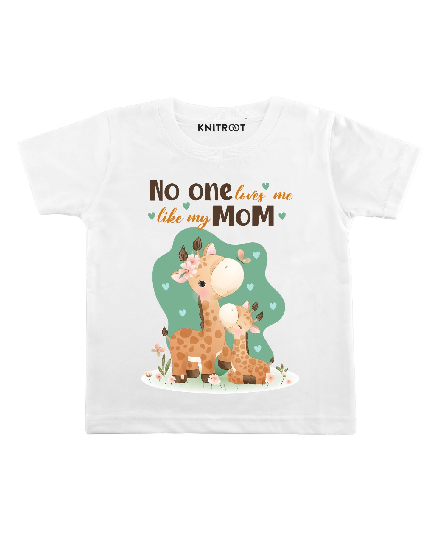 KNITROOT Half Sleeves Like My Mom Print Tee - White-image-32