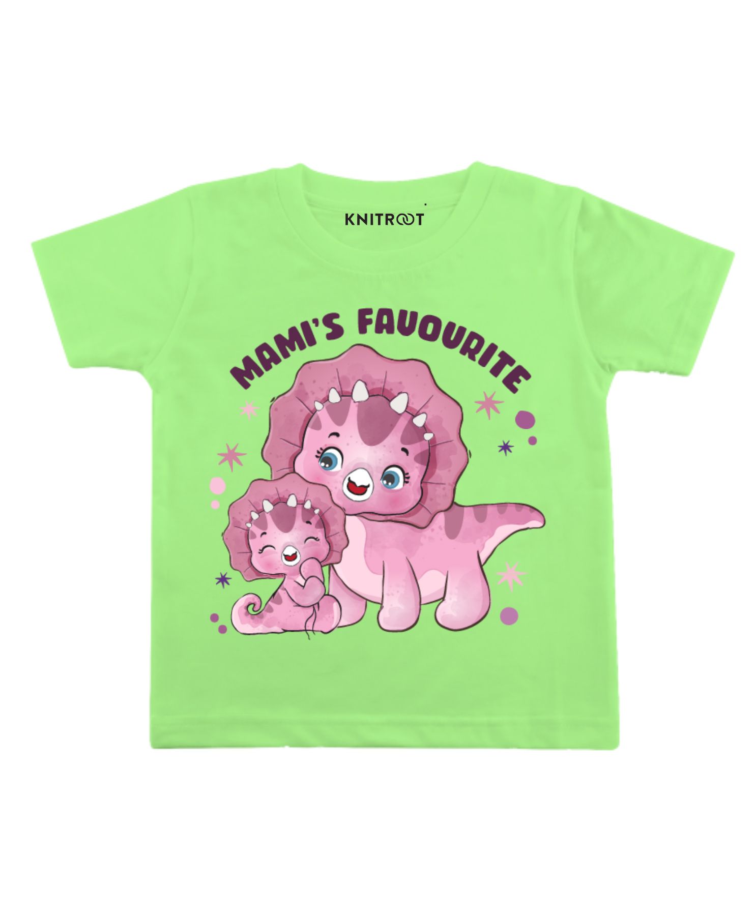 KNITROOT Half Sleeves Mami'S Favourite Print Tee - Green-picture-19