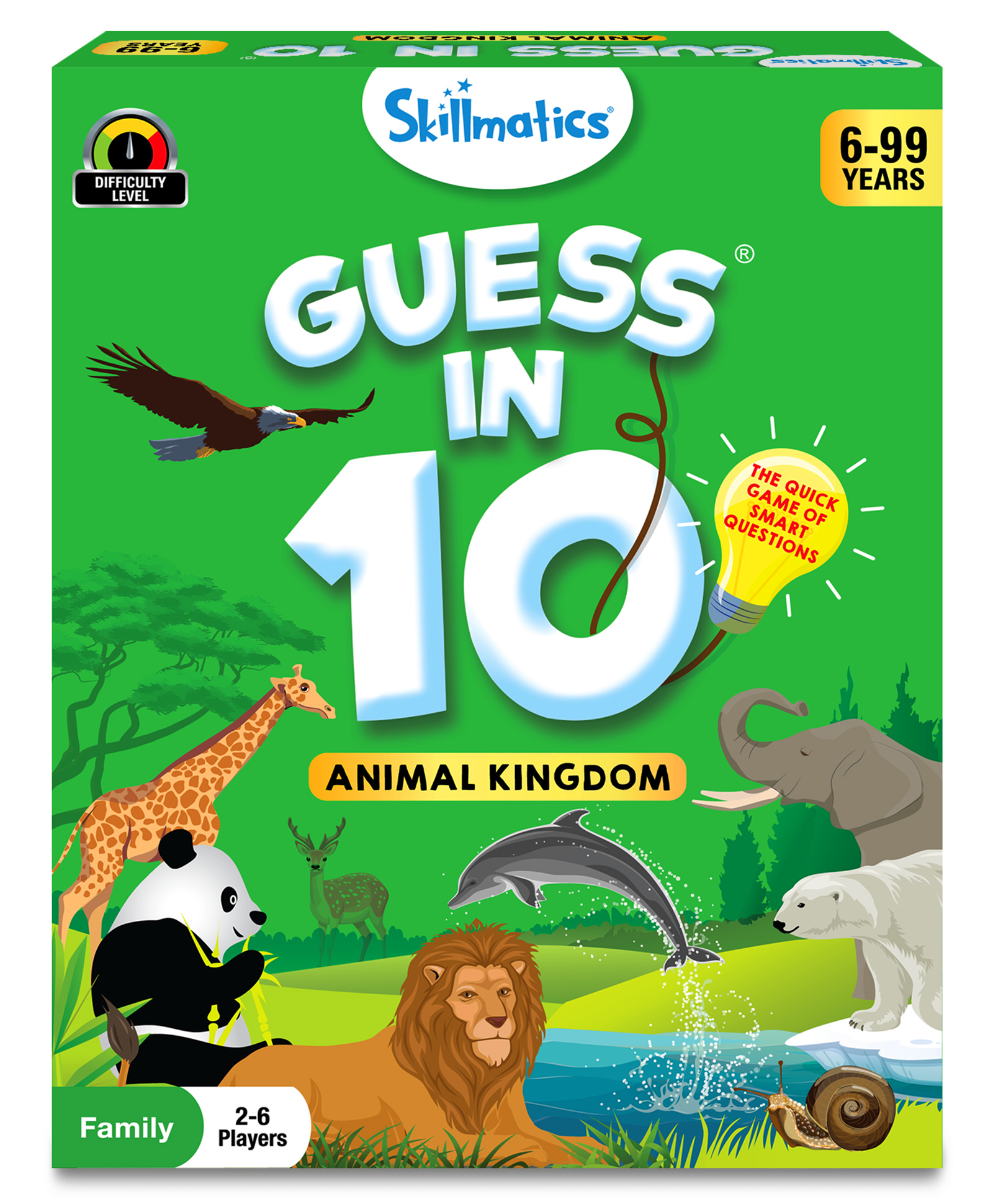 Skillmatics Card Game - Guess in 10 Animal Kingdom Gifts for 6 Year Olds and Up Quick Game of Smart Questions Fun Family Game-image-26