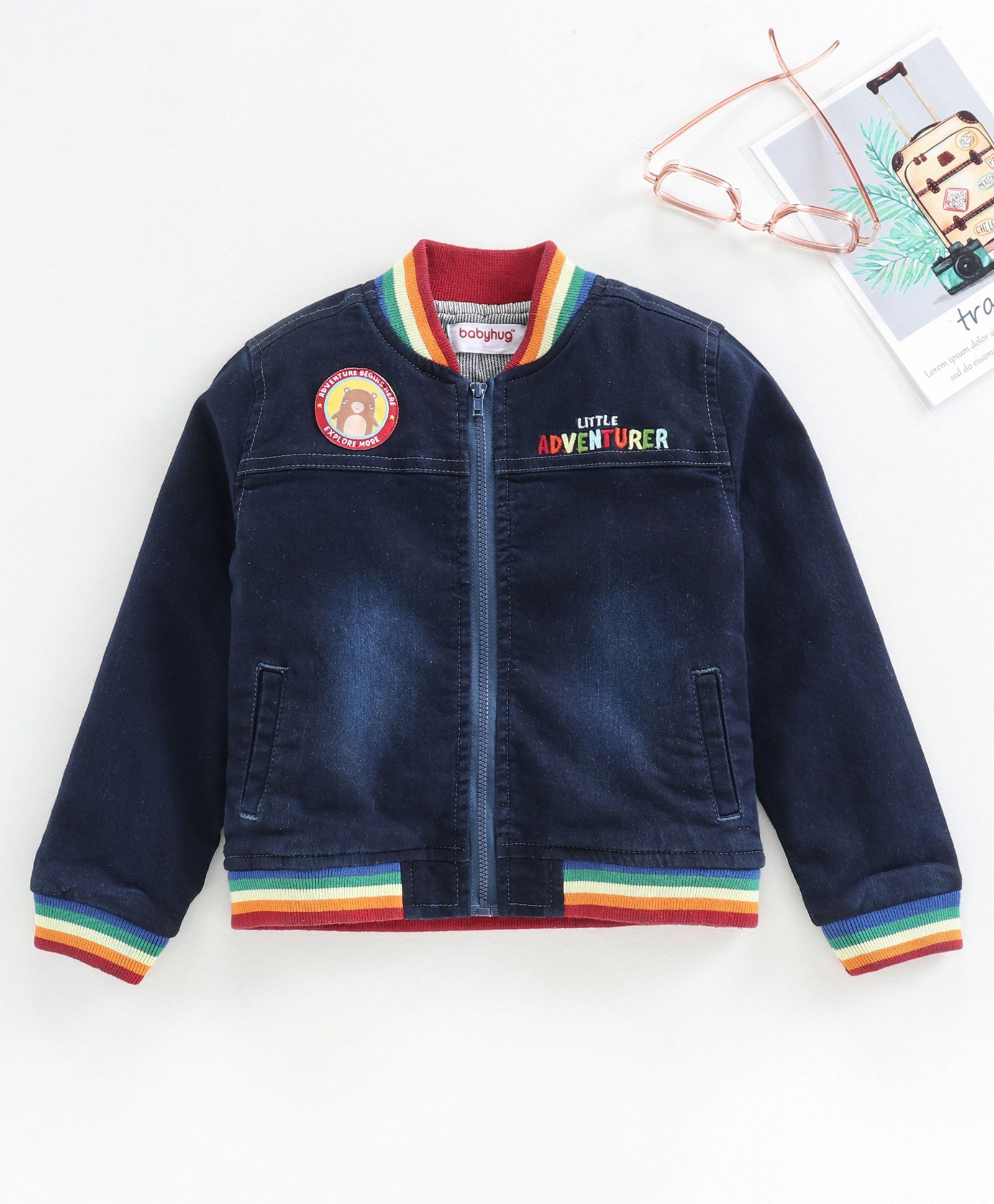 Buy Babyhug Full Sleeves Denim Jacket 