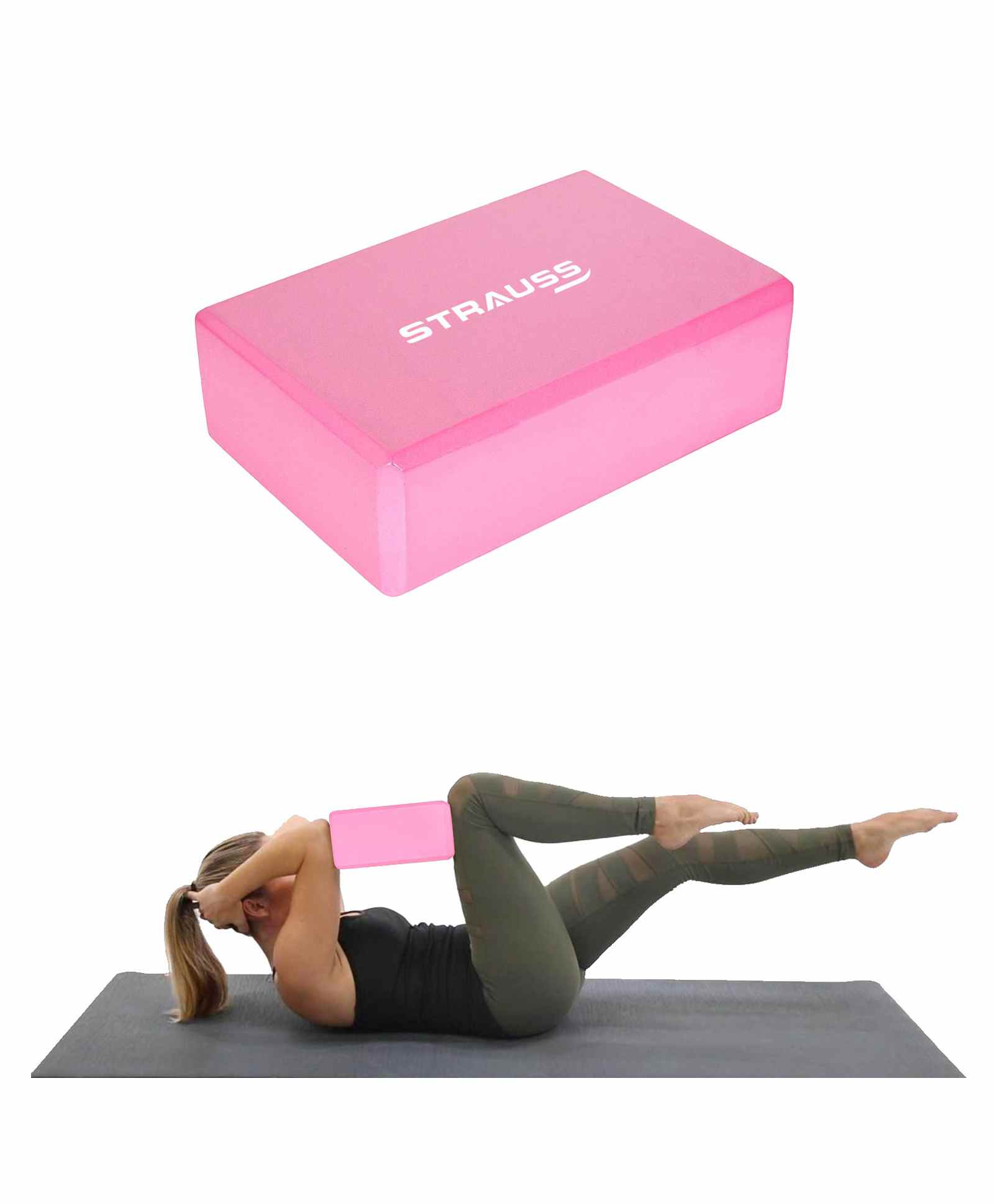 Strauss Yoga Block - Pink-picture-7