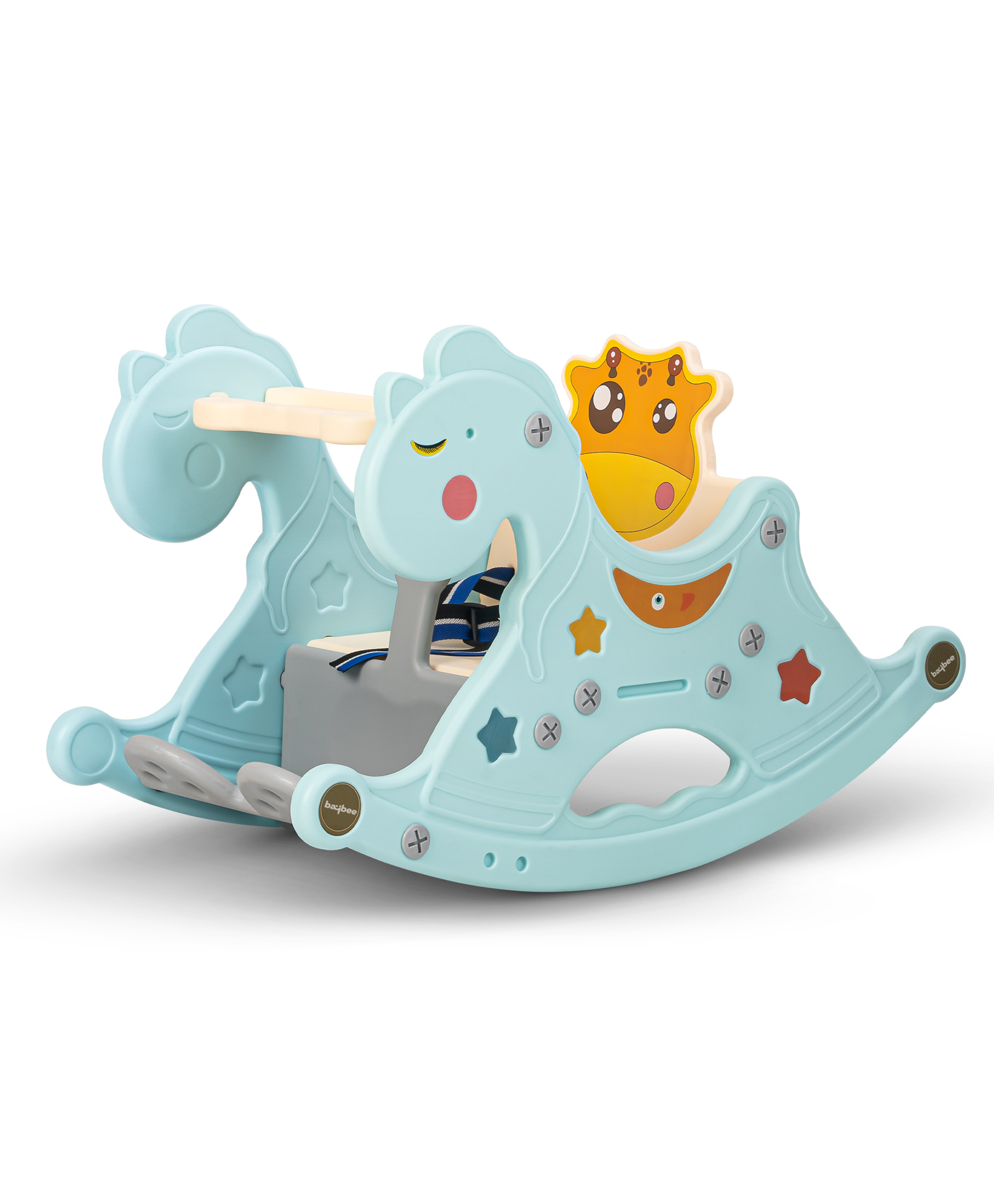 Baybee Horse Rocking Chair - Blue