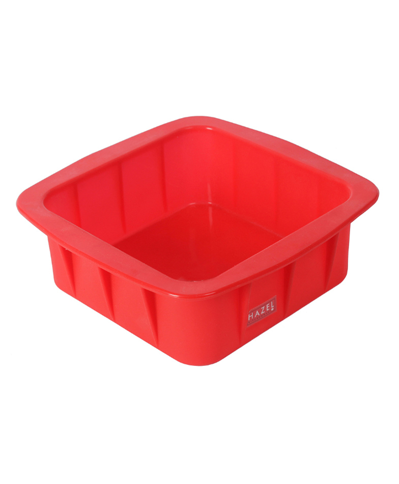 Hazel Small Silicon Square Shaped Cake Mould Red - 15 cm-image-25