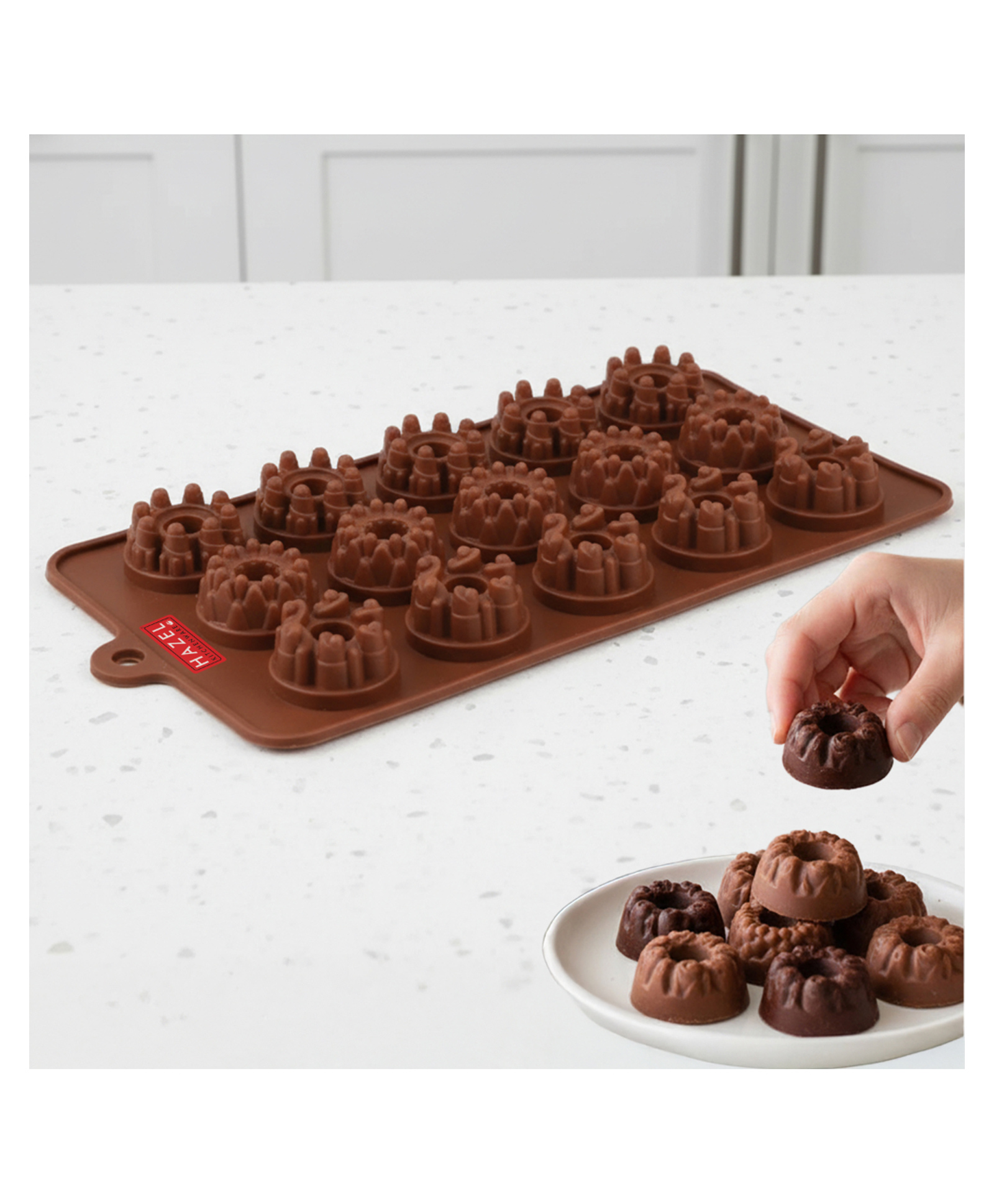 Hazel Silicone Chocolate Mould - Brown-image-17