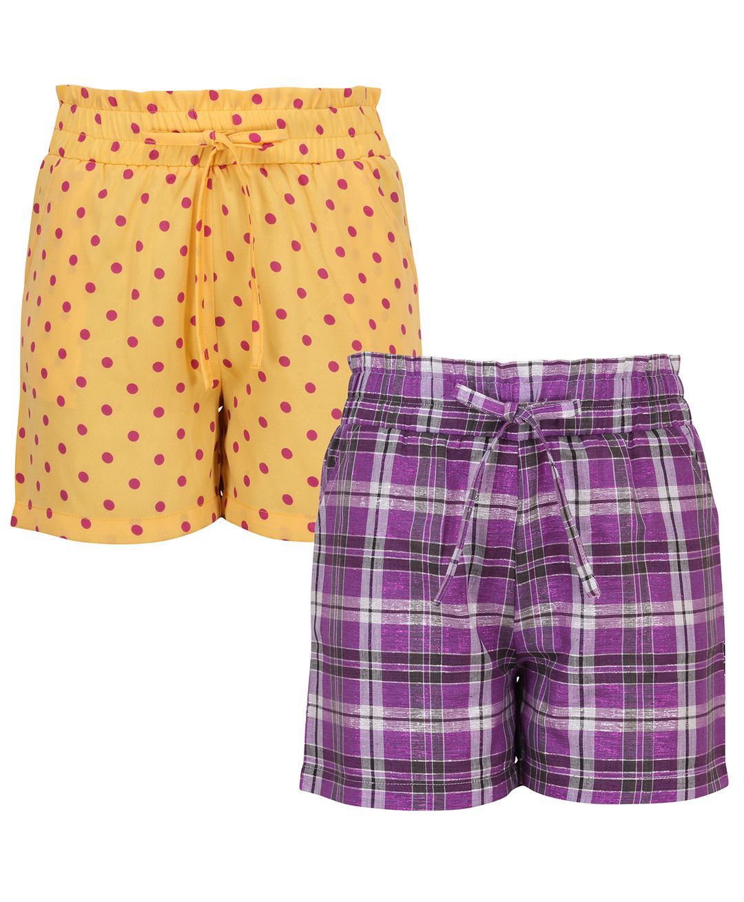yellow checkered shorts