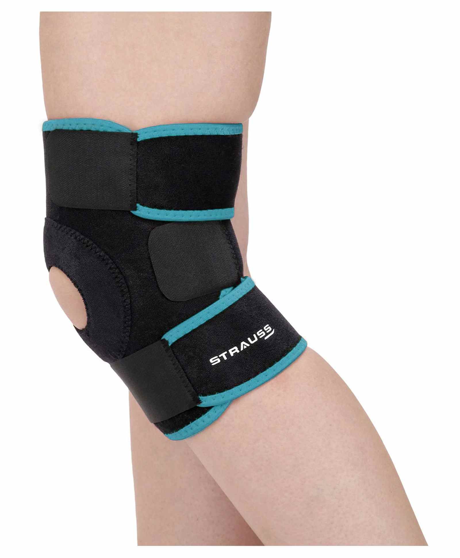 Strauss Adjustable Knee Support Patella - Black Blue-picture-13