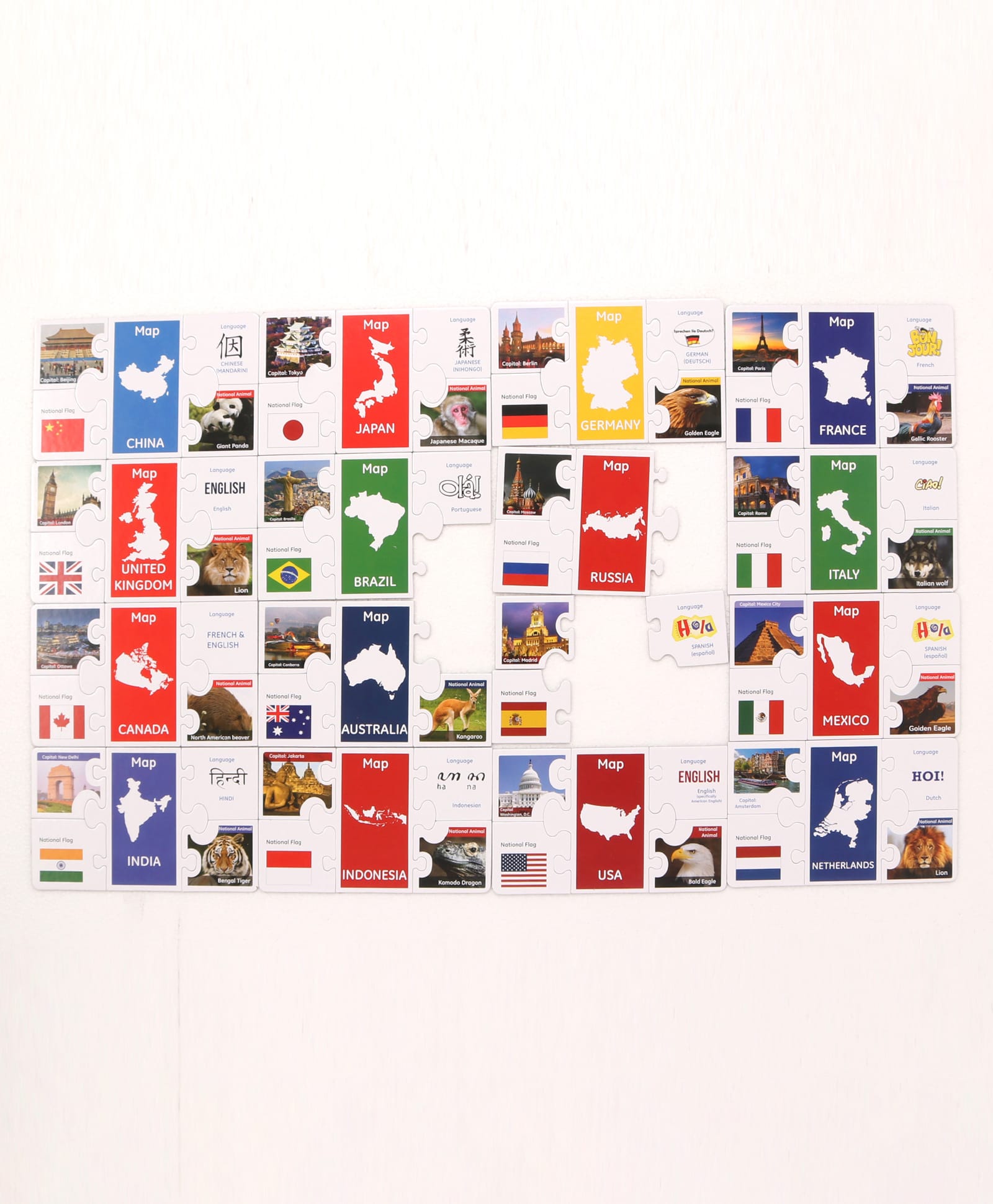 Funskool Lets Learn Countries Puzzle - 16 Pieces-image-27
