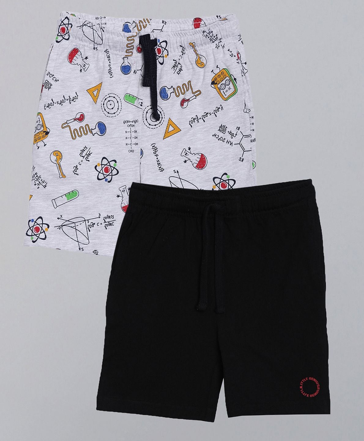 3PIN Pack of 2 Printed Shorts - Multicolor-image-40