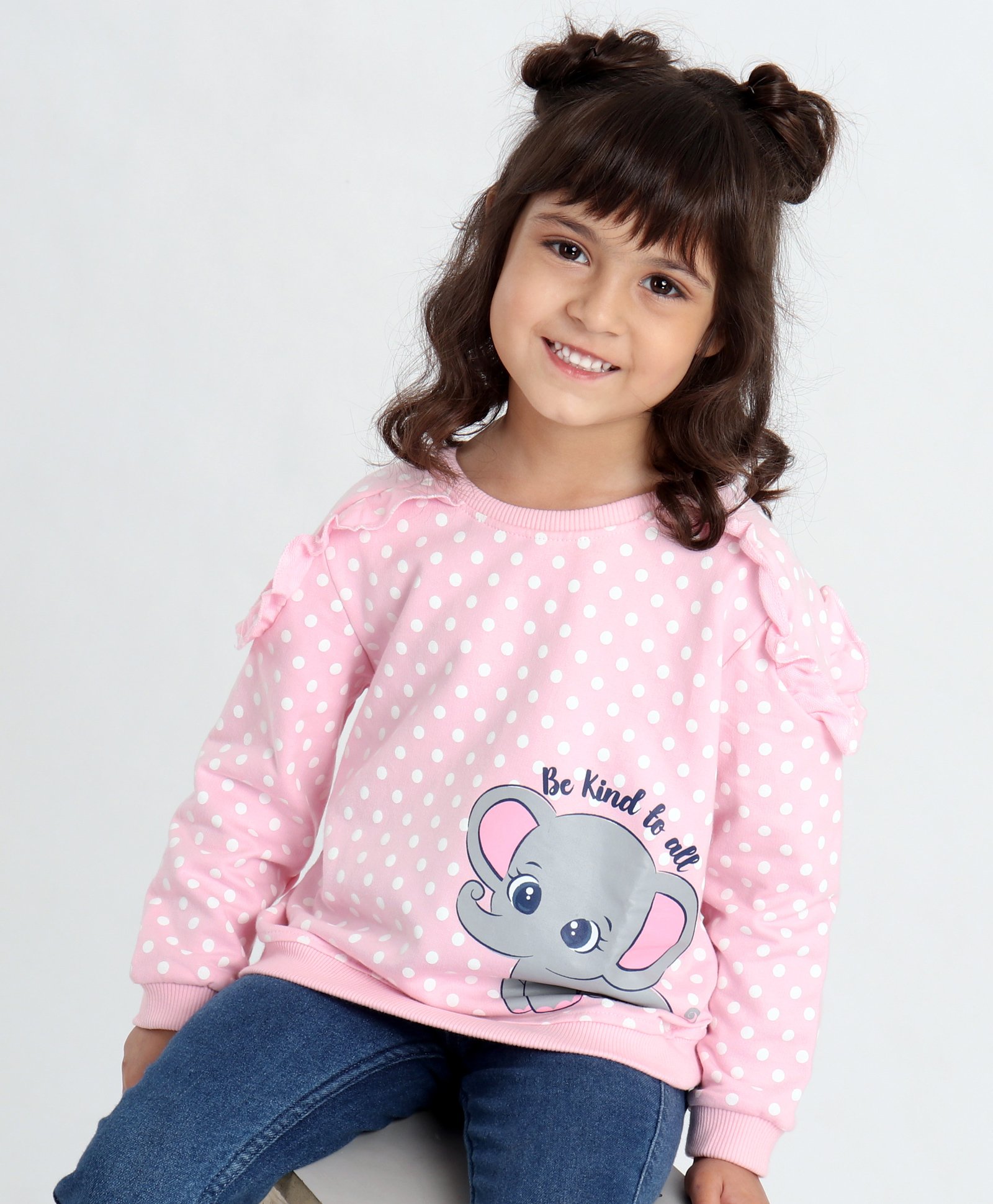 BABYHUG GIRLS PRINTED SWEATSHIRT WITH GRAPHICS & FRILL DETAILING-image-42