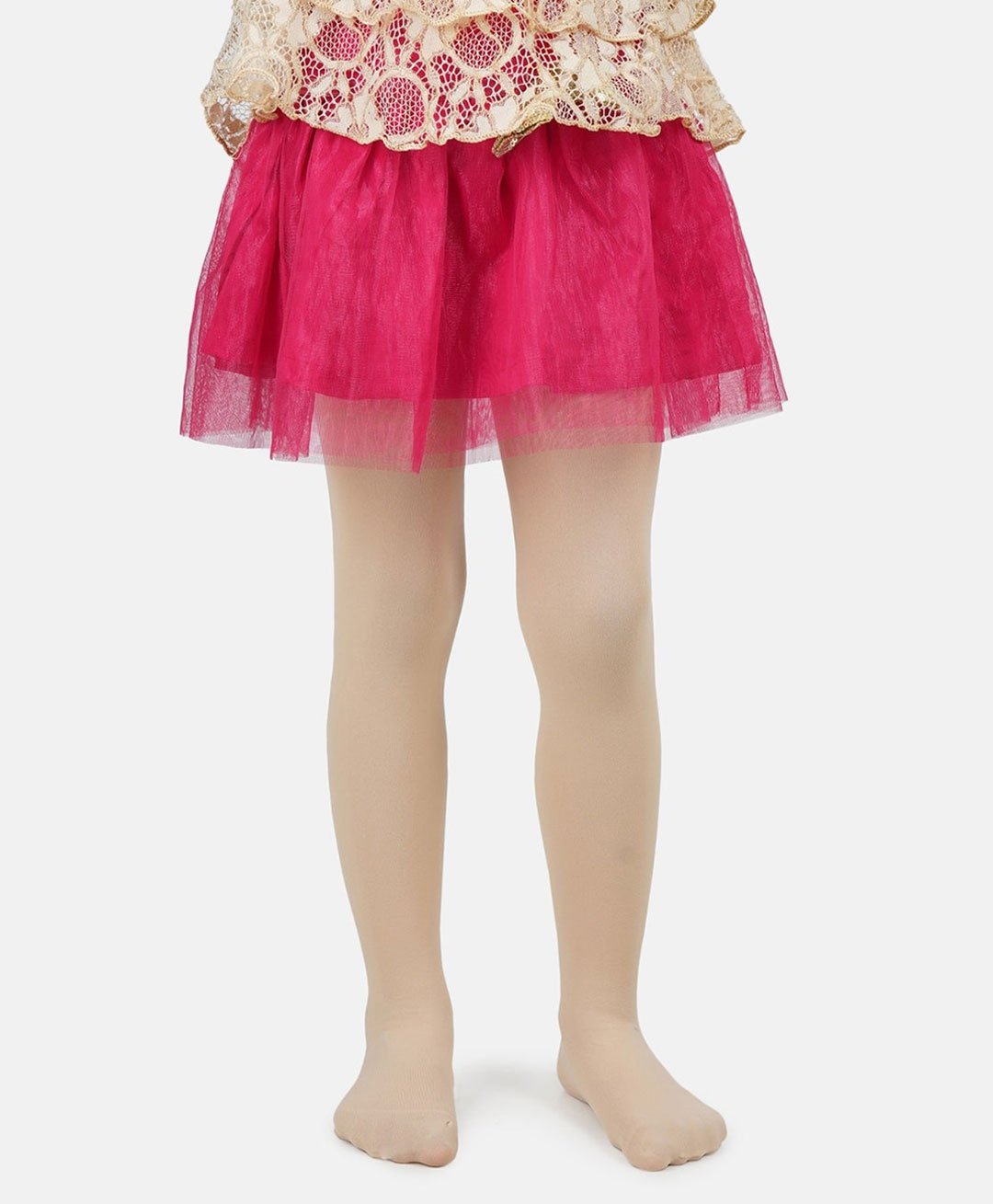 NEXT2SKIN Spandex Solid Pantyhose Stocking - Beige