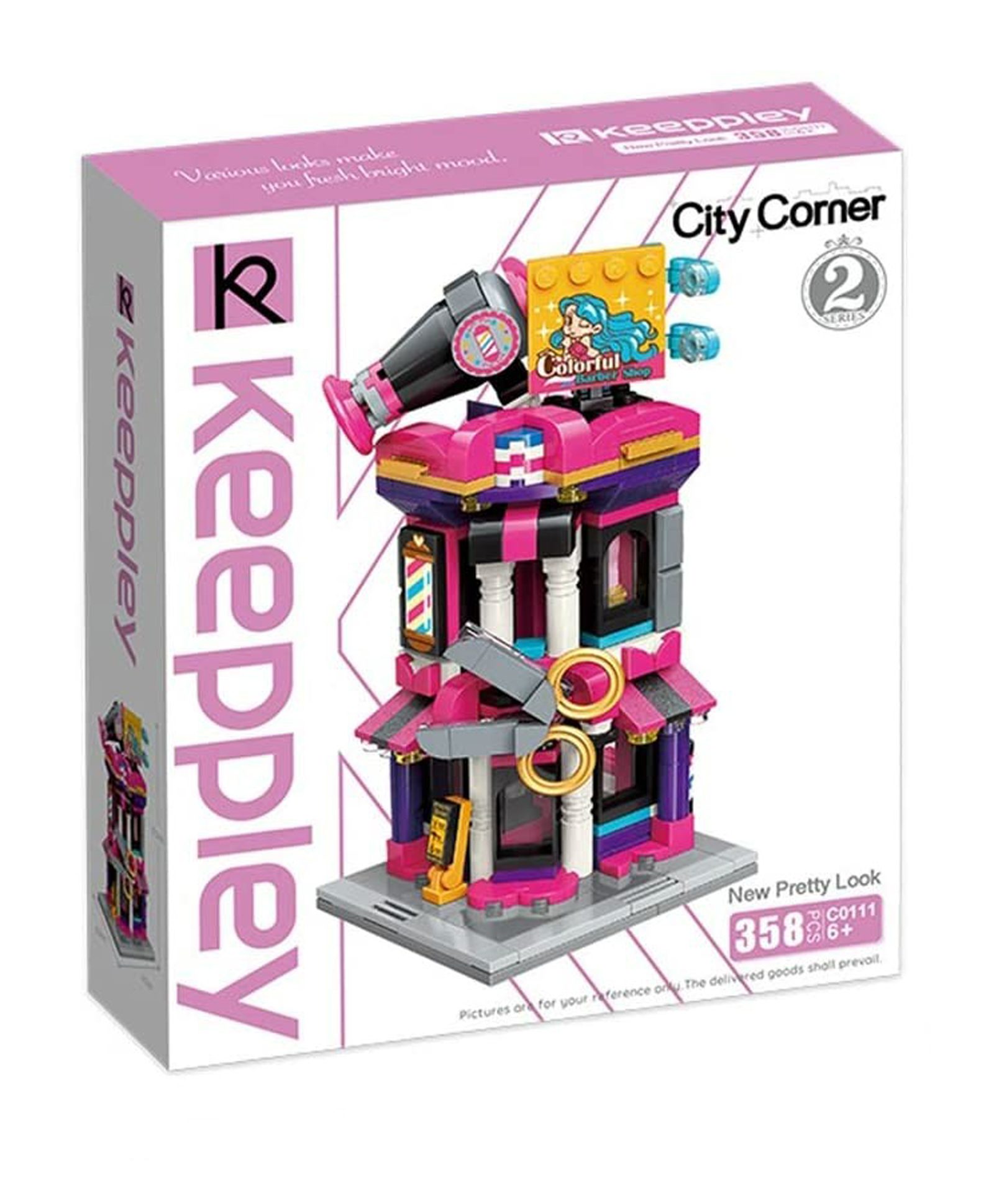 QMAN New Pretty Look Building Blocks Multicolor - 358 Pieces-image-28