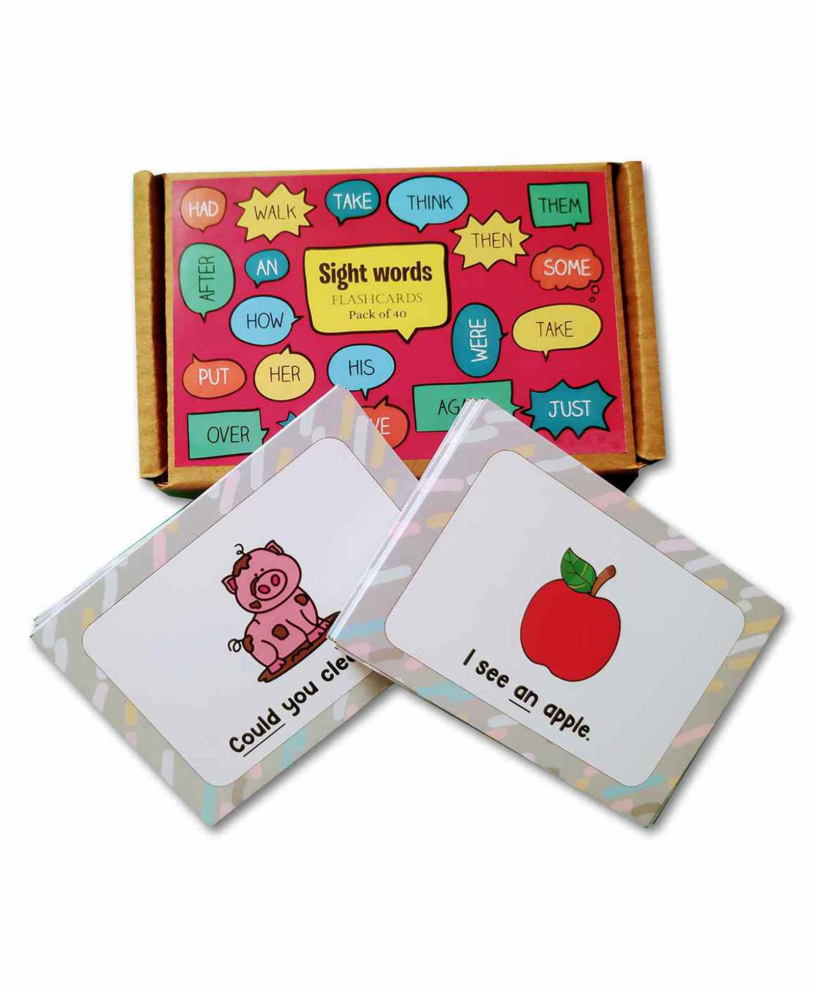 zooplay india Doxbox Sight Words Flashcards Pack of 40 - Multicolor-picture-15